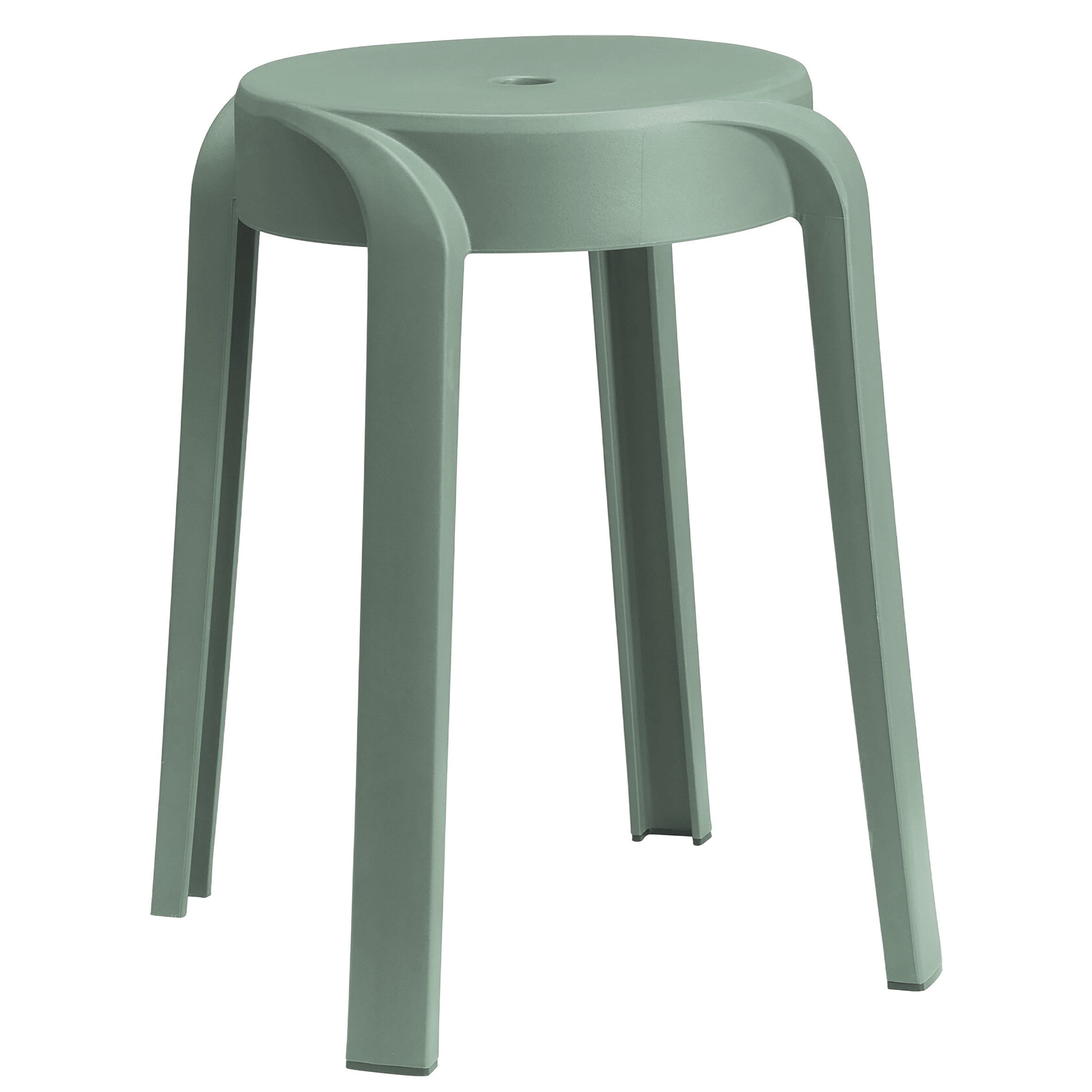 Spetebo Hocker Kunststoff Sitzhocker 46 x 30 cm (stapelbar, 1 St., bis 120 kg), Mehrzweck Hocker im modernen Design