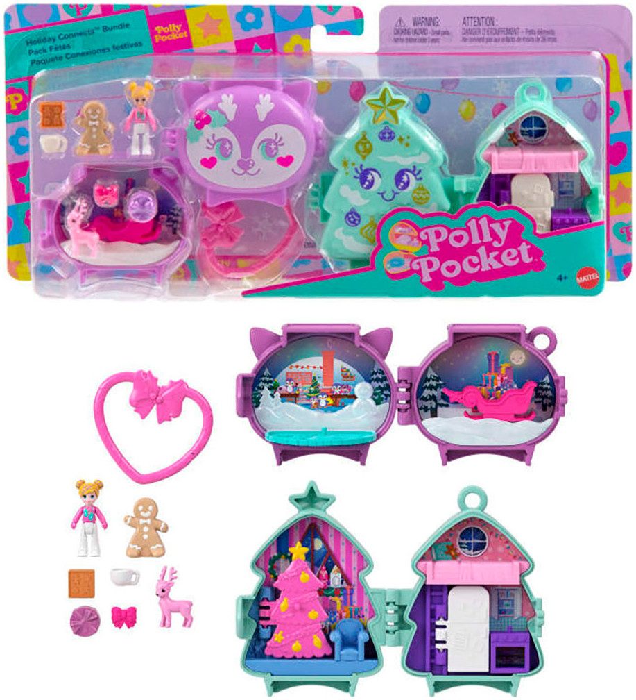 Polly Pocket Spielwelt Winter Holiday Schatulle