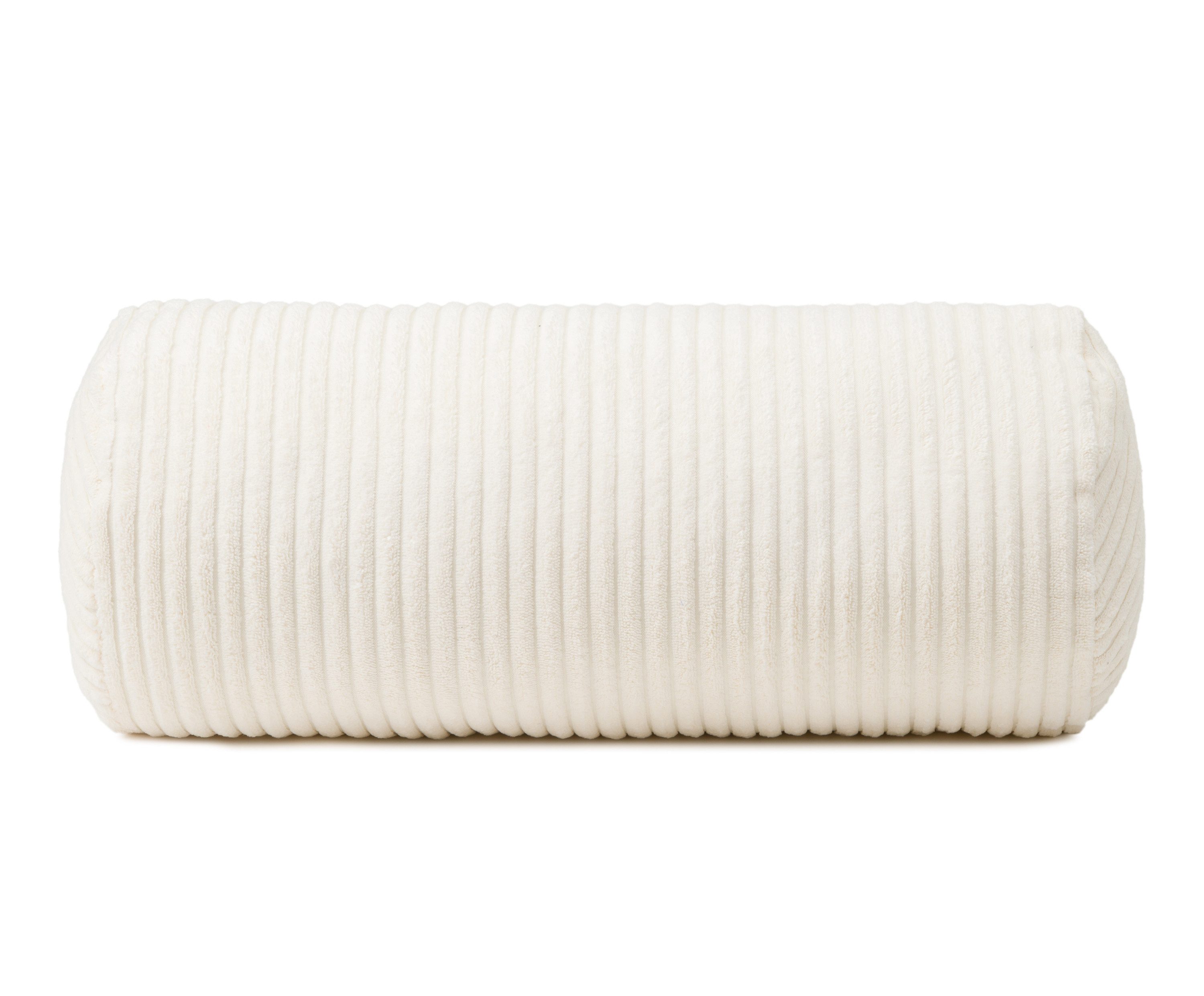 Gözze Kopfstützkissen GÖZZE Kissenrolle ANAFI DB 20x40 cm weiß