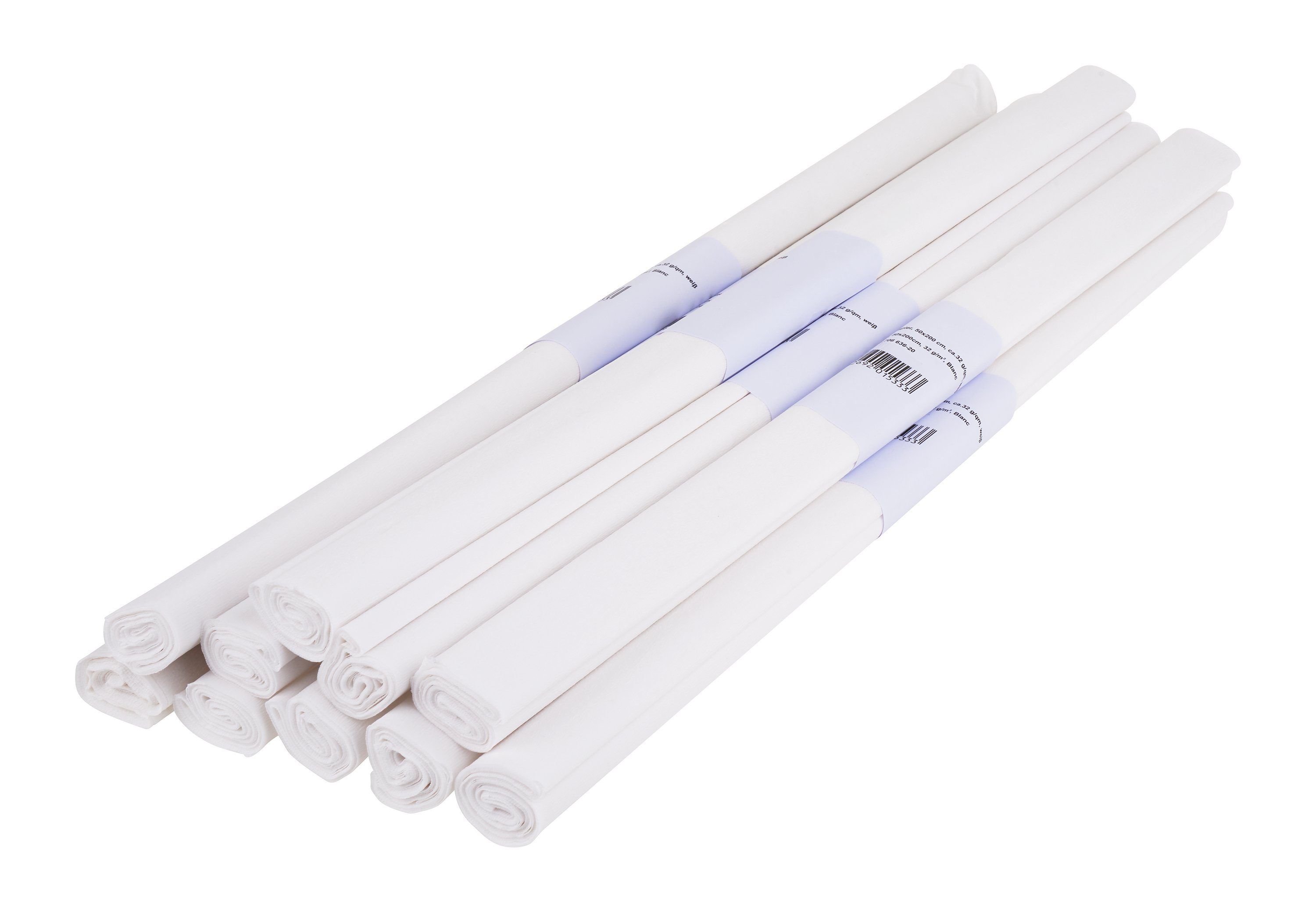 VBS Feinpapier Krepppapier Farbenfroh 50 x 200 cm, 10 Rollen