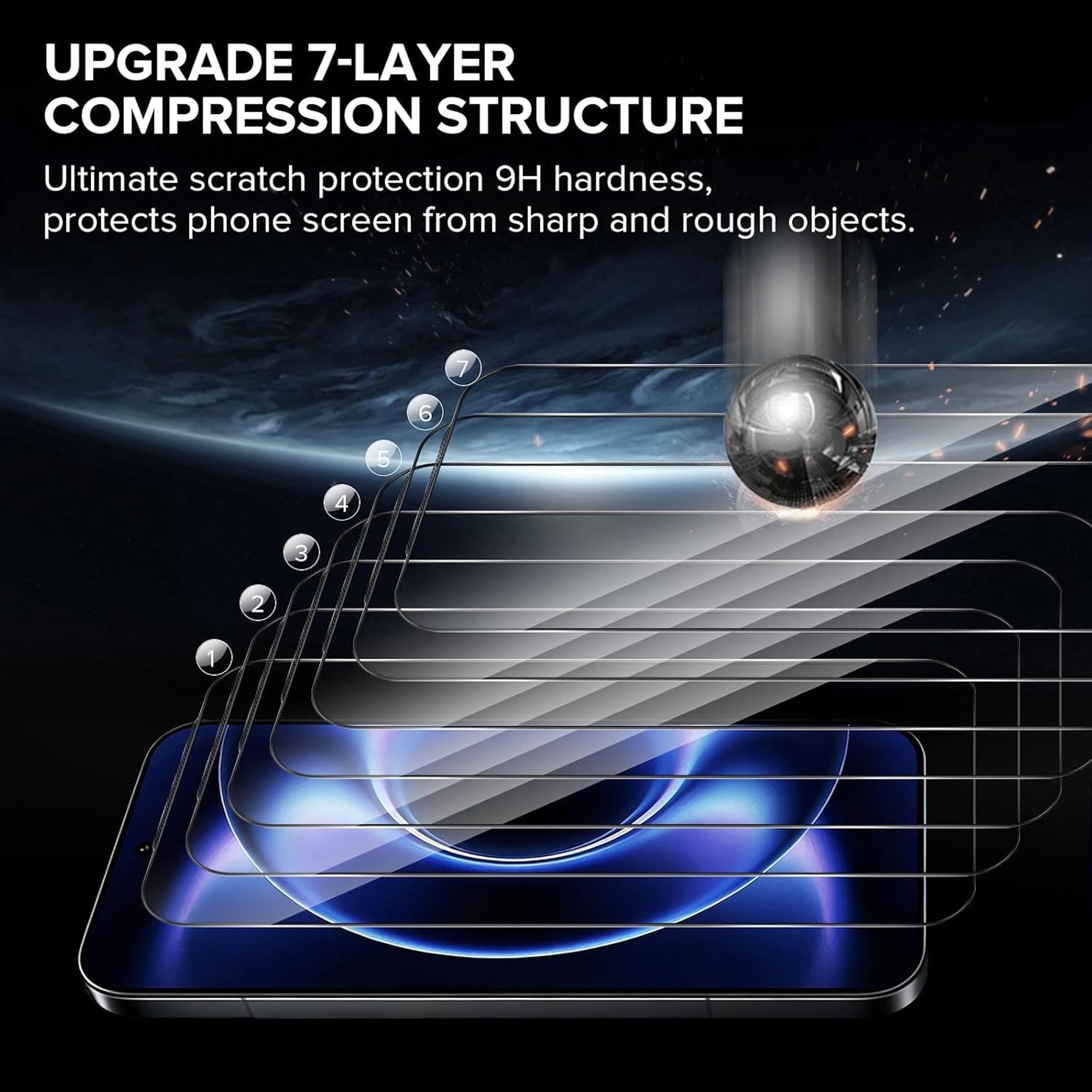 Wigento Displayschutzglas Easy Install für Xiaomi Poco X8 Pro Max Montage 3D H9 Schutz Hartglas für Xiaomi Poco X8 Pro Max, Selbstmontage Ausrichtungsgehäuse – Bild 2 von 5