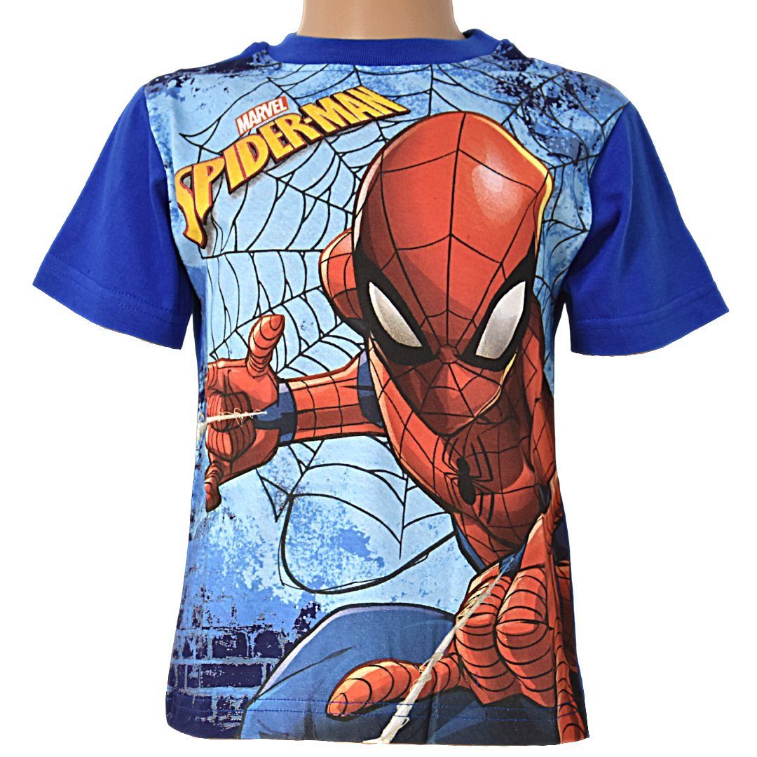 116  kurzarm Marvel Spiderman Spider Man Kinder Jungen T-shirt Gr 