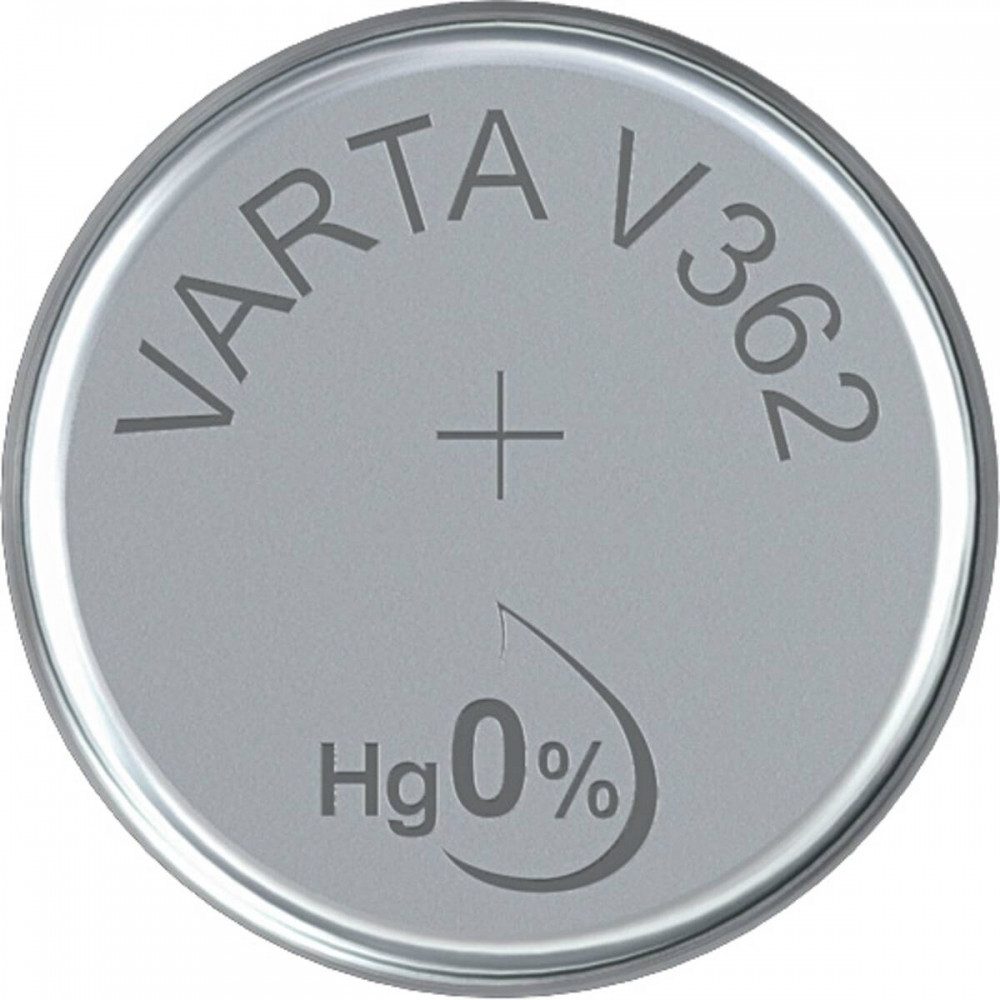VARTA Varta V 362 Knopfzelle für Uhren. Batterie, (1.55 Volt V), Hochwertige Silberbatterie für Uhren