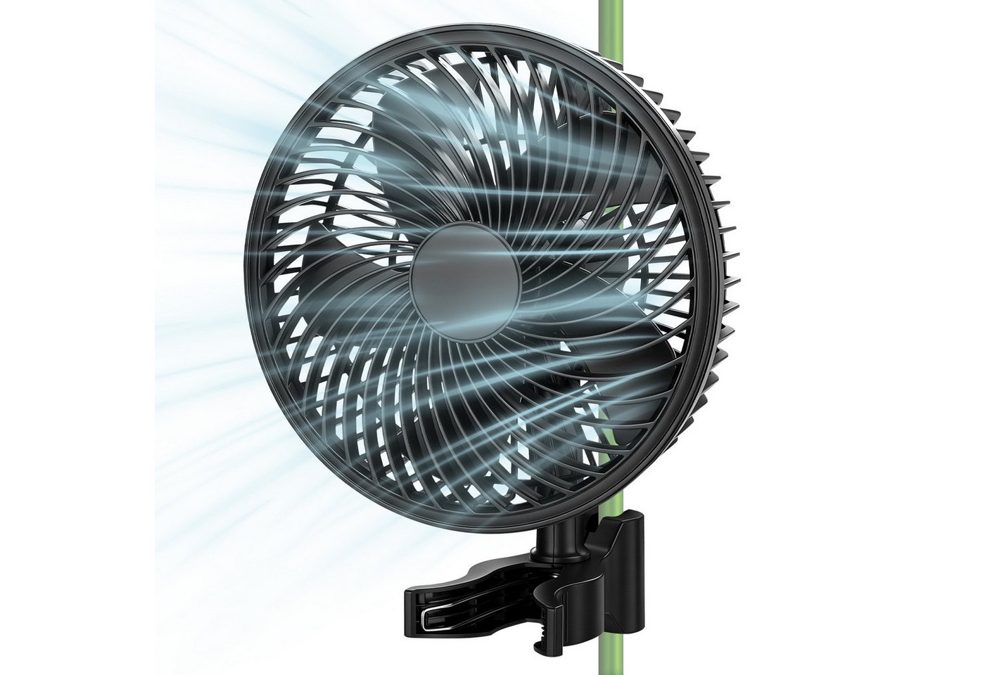 XERSEK Wandventilator Grow Ventilator mit Clip, EC-Motor, 10 Stufen via APP Umluftventilator, Luftzirkulation Klimakontrolle für Growzelte Gewächshaus Growbox Haus
