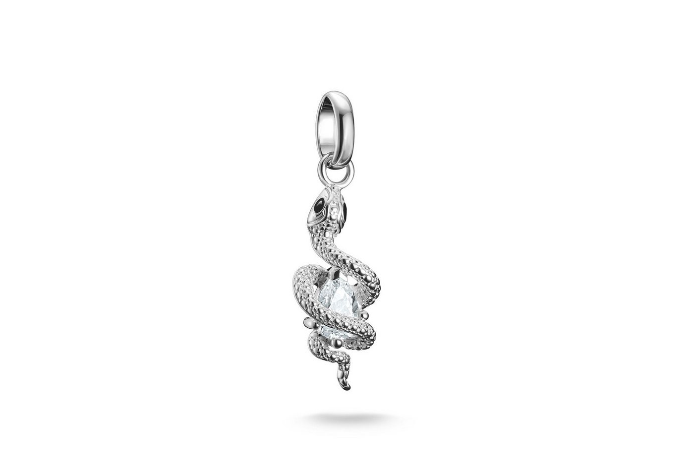 THOMAS SABO Charm-Einhänger Charm Schlangen-Optik - Connect, mit Zirkonia (synth)