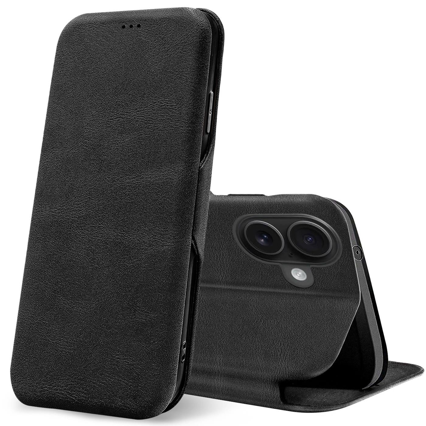 CoolGadget Handyhülle Business Premium Hülle Für iPhone 17 6,3 Zoll, Handy Tasche mit Kartenfach für Apple iPhone 17 Schutzhülle