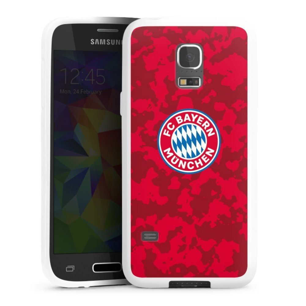 Handyhülle Camouflage Muster FCB, Hülle FC Bayern München Camouflage FCB