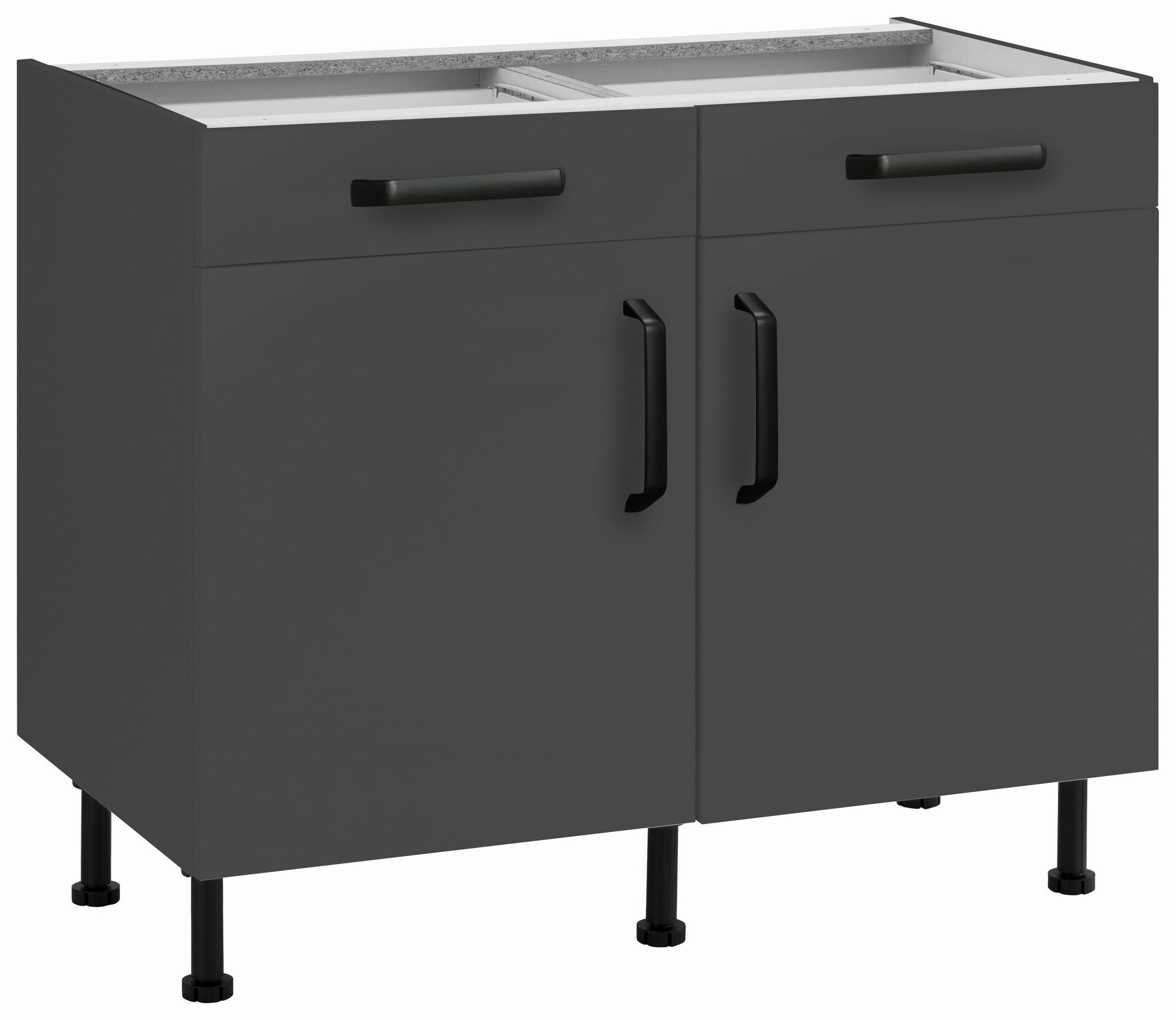 wiho Küchen Unterschrank "Simi" Soft-Close-Funktion in Schubkästen und Ausz günstig online kaufen