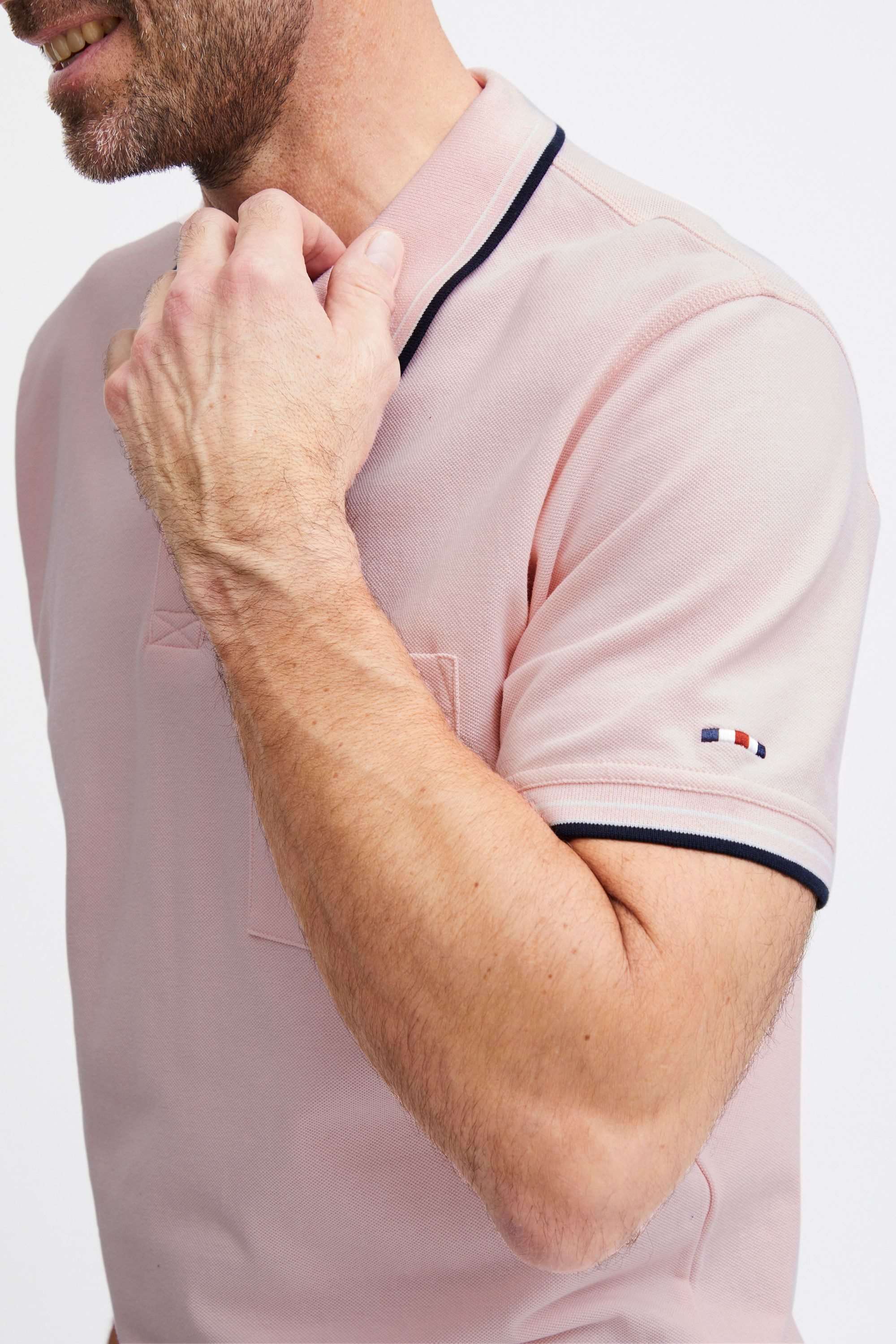 FQ1924 Poloshirt FQPeter Basic Poloshirt mit Brusttasche
