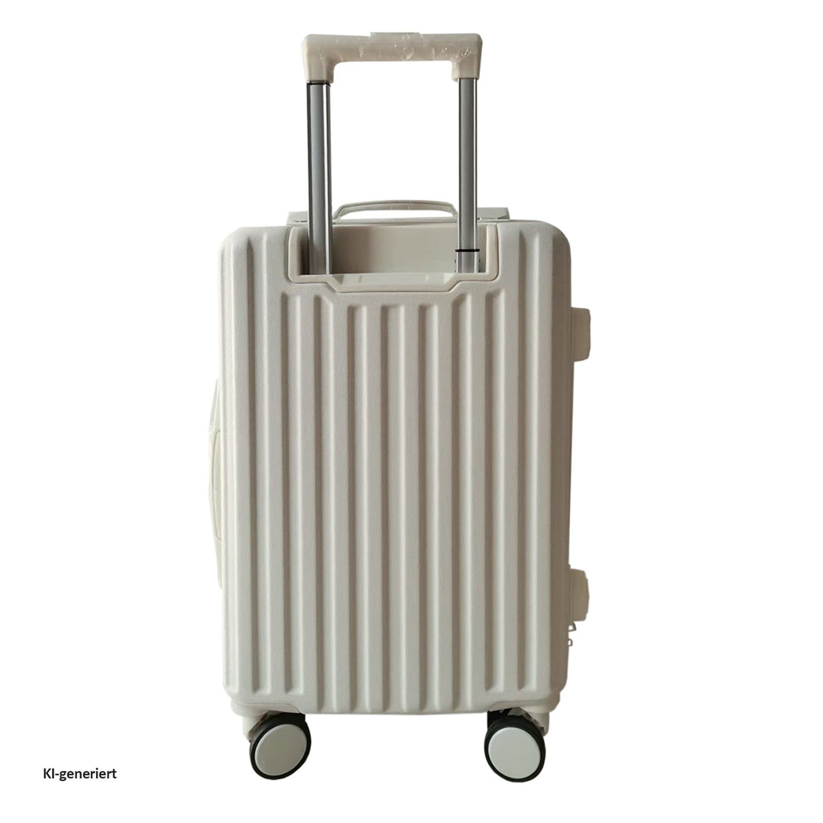 NTK-Collection Hartschalen-Trolley Hartschalenkoffer 4er-Set Leandra Weiß, 4 Rollen, Reisegepäck Trolley
