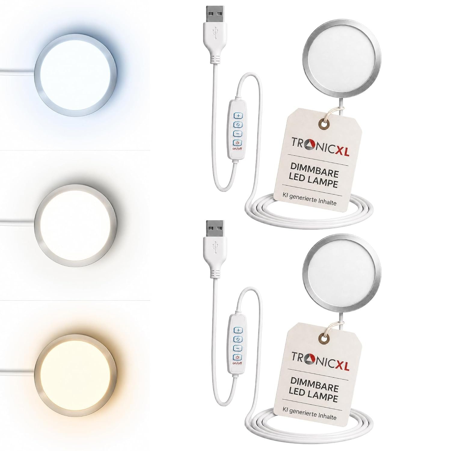 TronicXL 3D-Drucker 2 DIMMBAR LED Kit passend für Bambulab 3D Druck Drucker LAMP KIT001