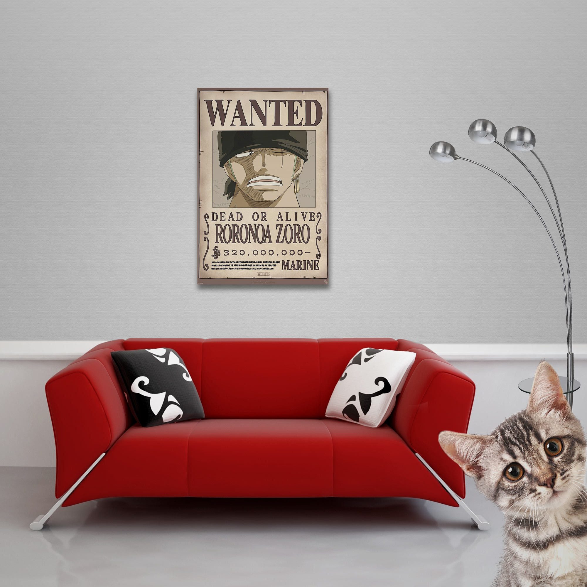 Poster One Piece - Poster - Wanted Zoro günstig online kaufen