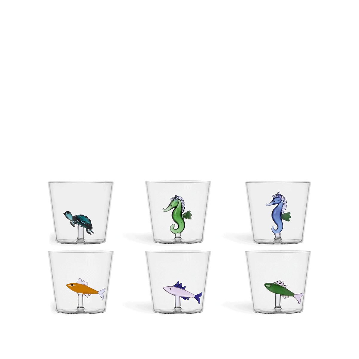 Glas Ichendorf Milano Set mit 6 Tumbler New, Kollektion Marine Garden, 3