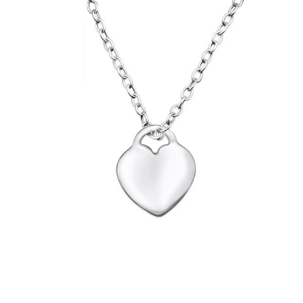 Silber Ketten-Set Herz Damen BUNGSA Kette (1-tlg), 925 Halskette aus Necklace