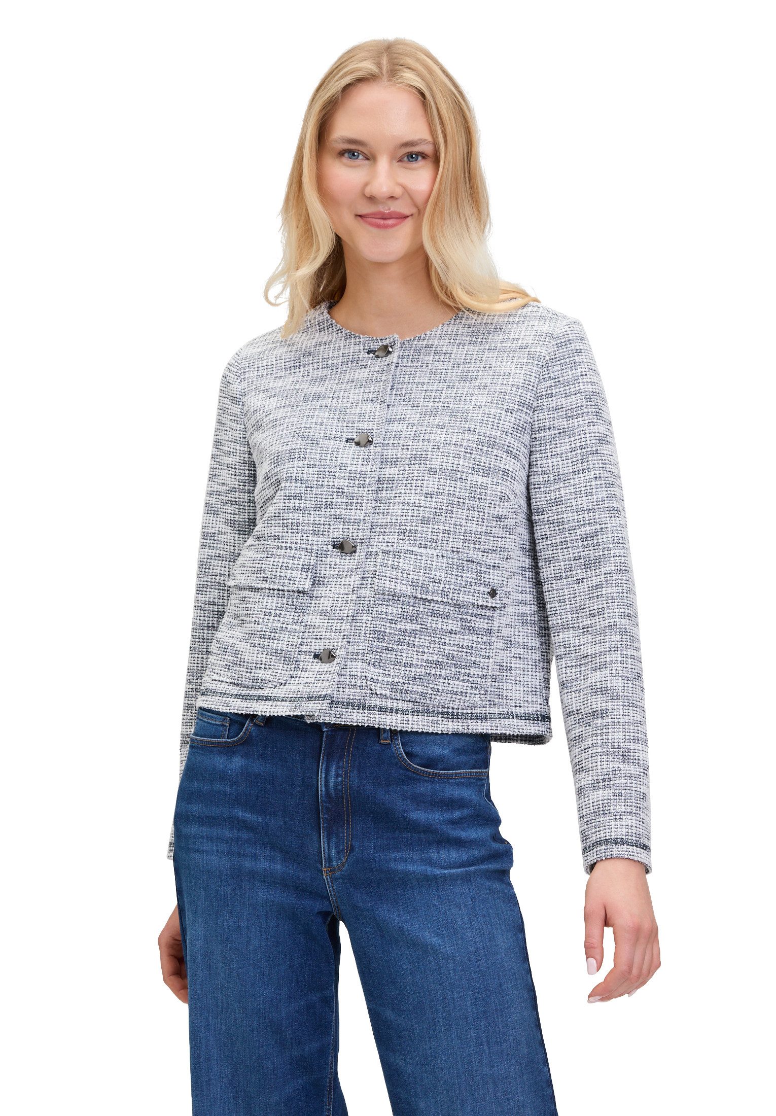 Betty&Co Jackenblazer Damen Jerseyjacke langarm günstig online kaufen