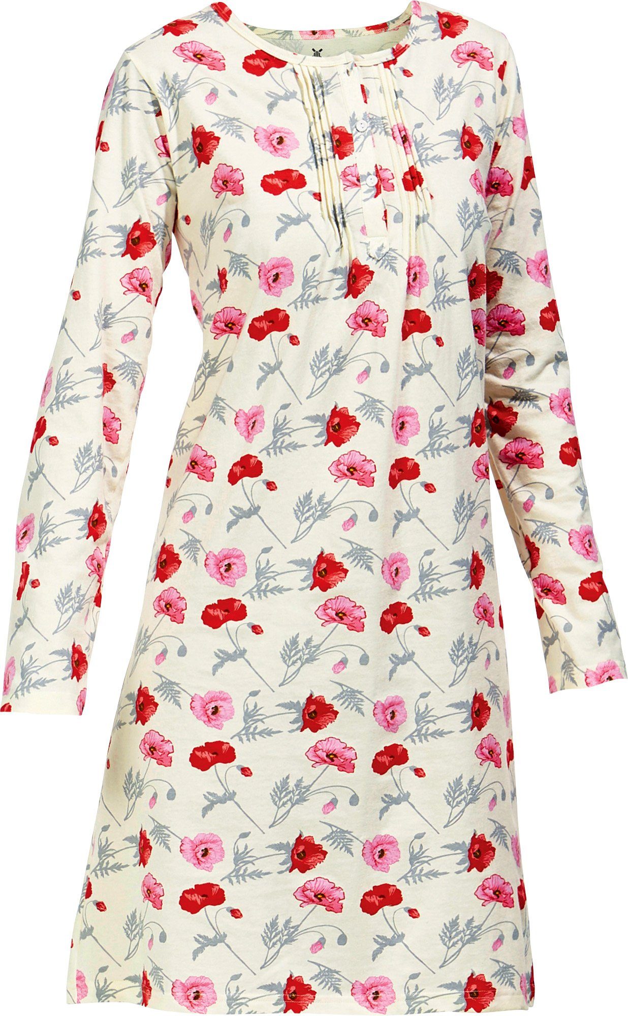 Erwin Müller Nachthemd Damen-Nachthemd Single-Jersey Blumen günstig online kaufen
