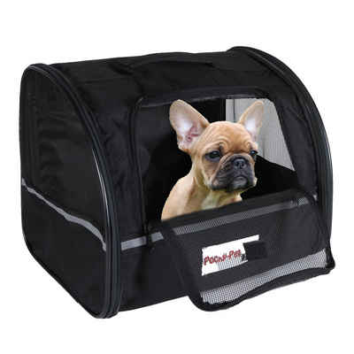 Home4Living Hunde-Transportbox Hundetransporttasche schwarz Hundetragetasche Transporttasche