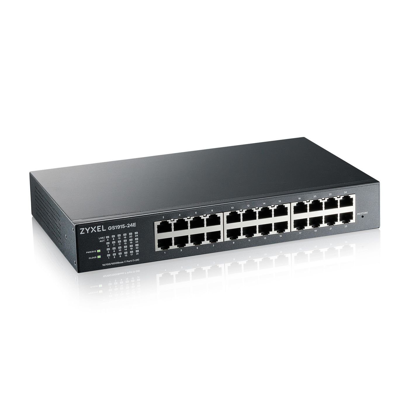 ZyXEL 24-Port GbE Smart Switch NebulaFlex,fanless Netzwerk-Switch