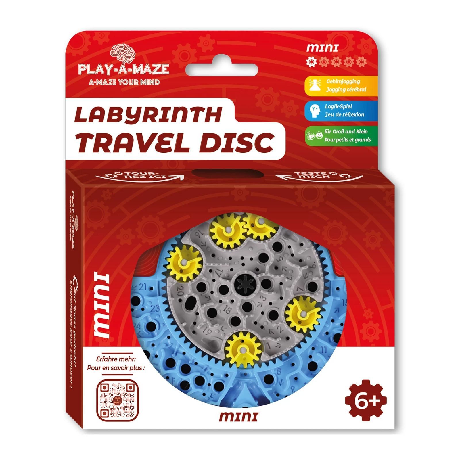 Play-A-Maze Spiel Play-A-Maze, Labyrinth Travel Disc