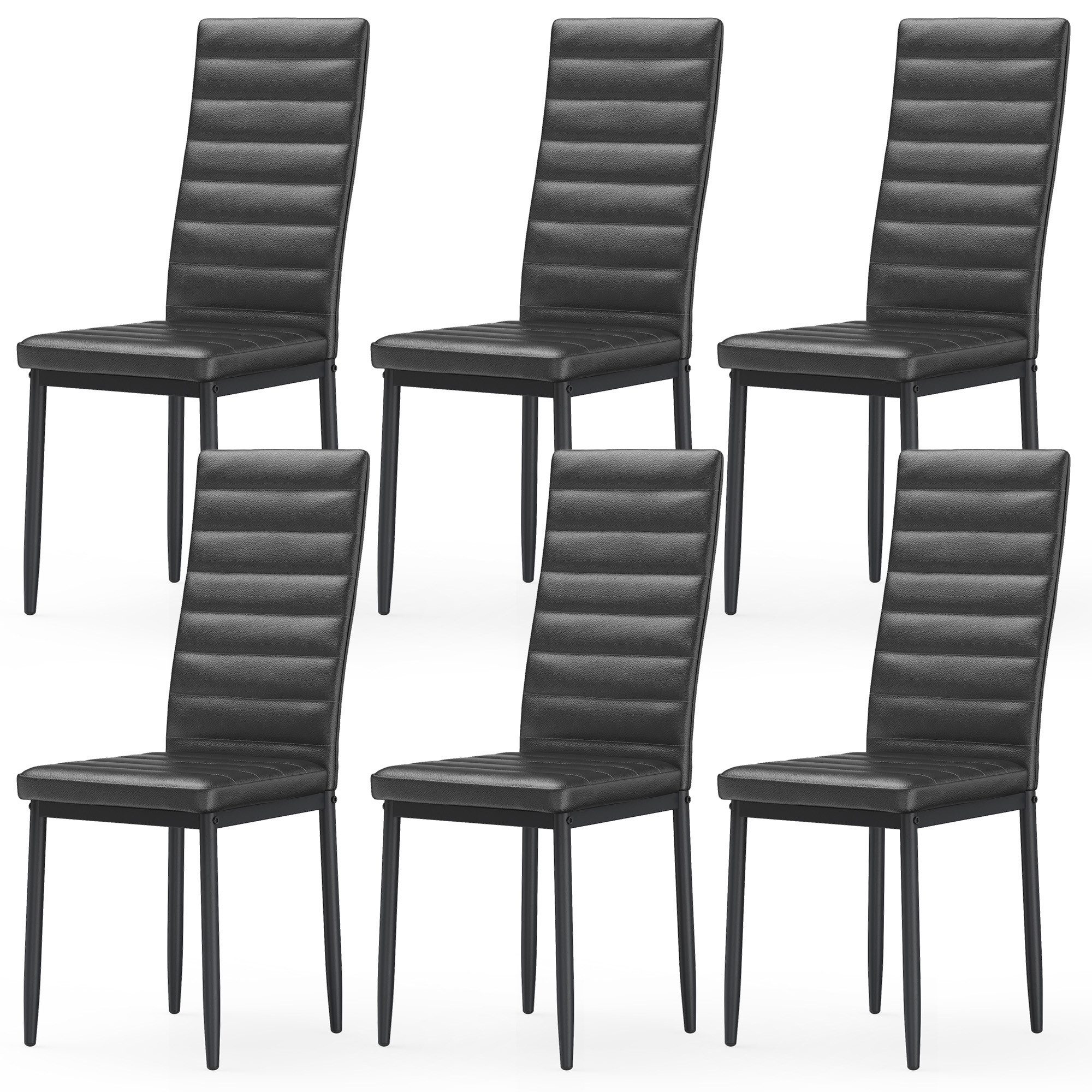 Blishom Esszimmerstuhl Esszimmerstühle 6er-Set, Küchenstuhl mit Gepolstert, 41x50x97 cm (6 St)