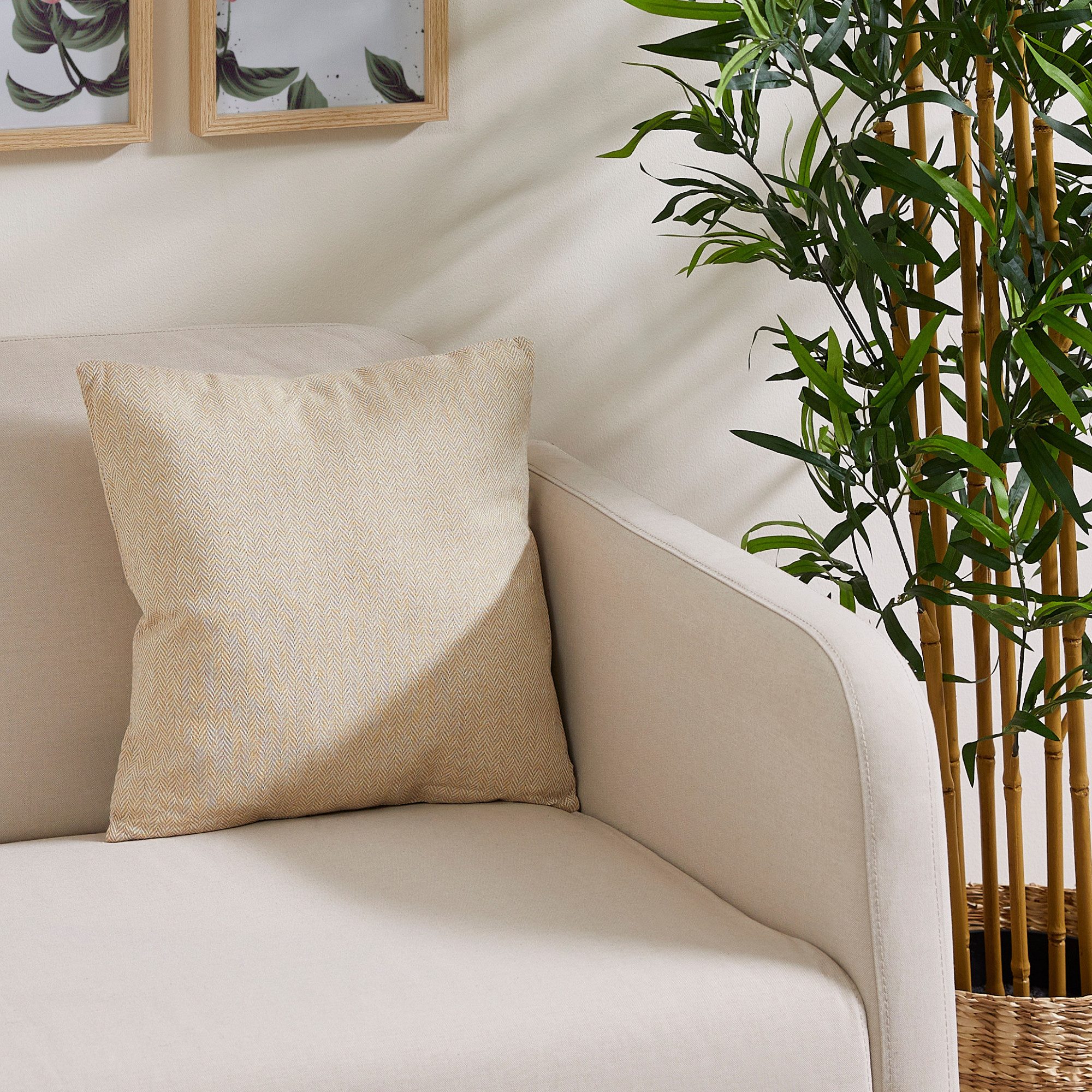 Andiamo Dekokissen Jenny, Zierkissen, Fishgrätmuster, eckig, 40x40 cm, Kissenhülle mit Füllung