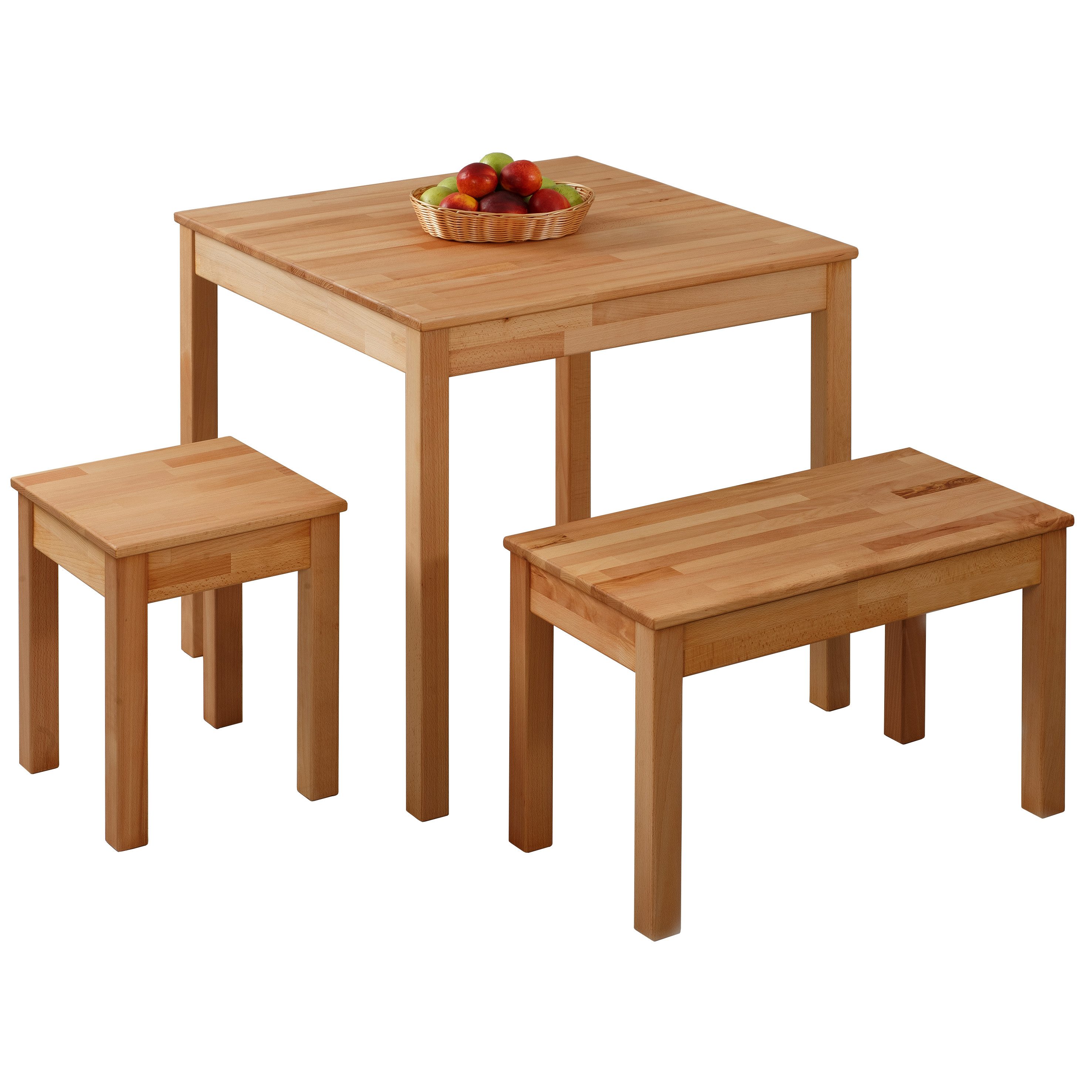 Krok Wood Hocker 1x Hocker Tomas aus Massivholz