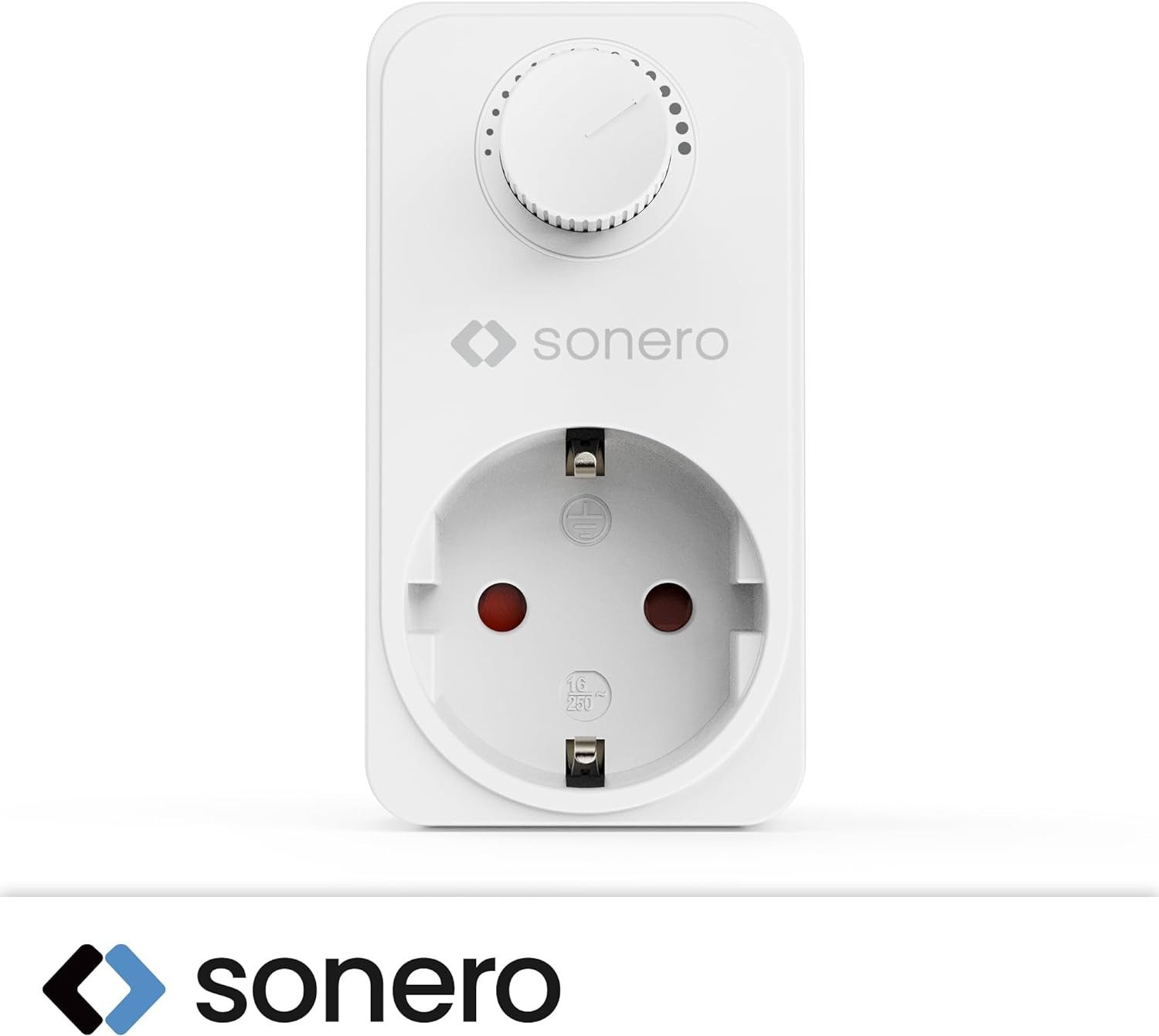 sonero Drehdimmer Steckdosendimmer Adapter mit Helligkeitsregler