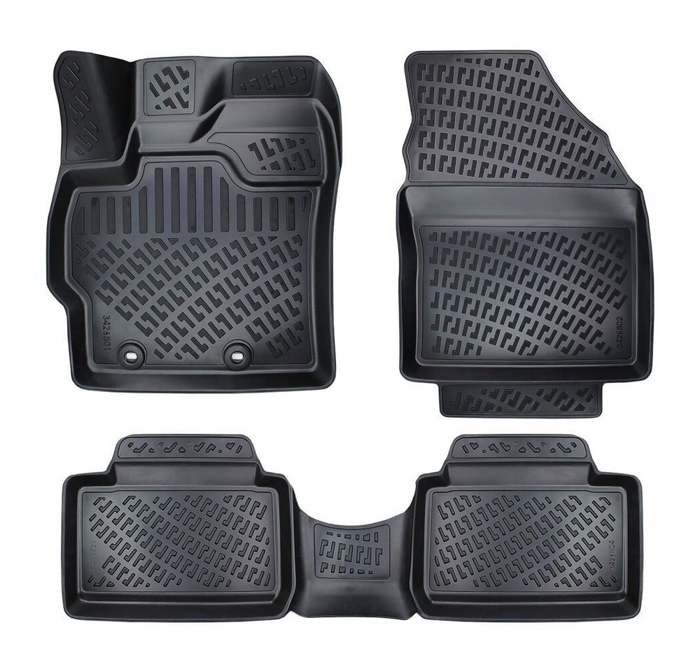 fussmattenprofi.com Auto-Fußmatte 3D Auto Fussmatten für Toyota Yaris /Hybrid (4.Gen) 2020-2026 (1 St), für Toyota Toyota Yaris
