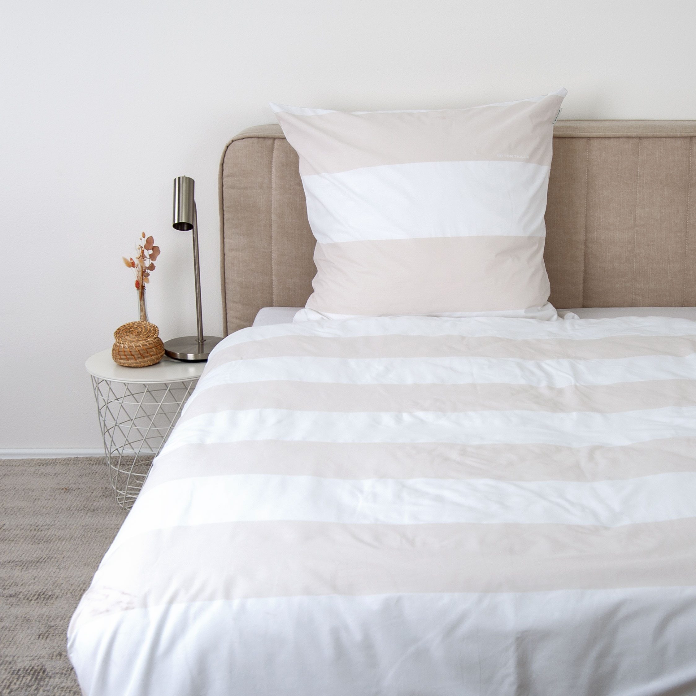 TOM TAILOR HOME Wendebettwäsche SIENA in Gr. 135x200cm, 155x220cm oder 200x220cm, Renforcé, 2 teilig, gestreifte Bettwäsche aus Baumwolle, Bettwäsche mit Wendeo – Bild 2 von 5