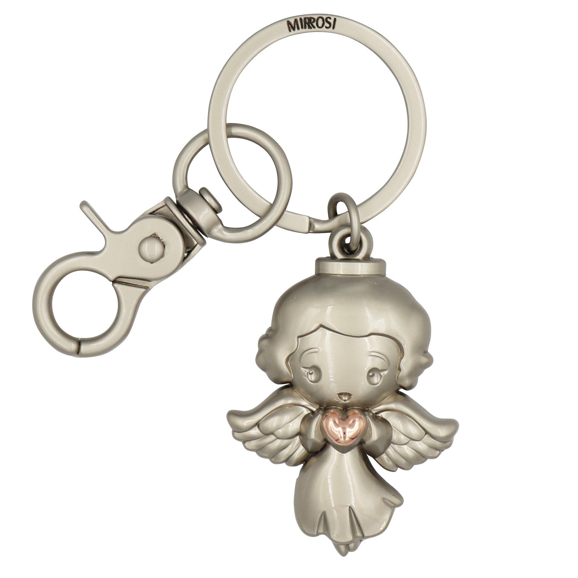 MIRROSI Schlüsselanhänger Schutzengel Engel "Elsa" mit Herzchen (Glückbring günstig online kaufen