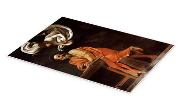 Posterlounge Poster Michelangelo Merisi (Caravaggio), Die Inspiration von St. Matthew, Malerei