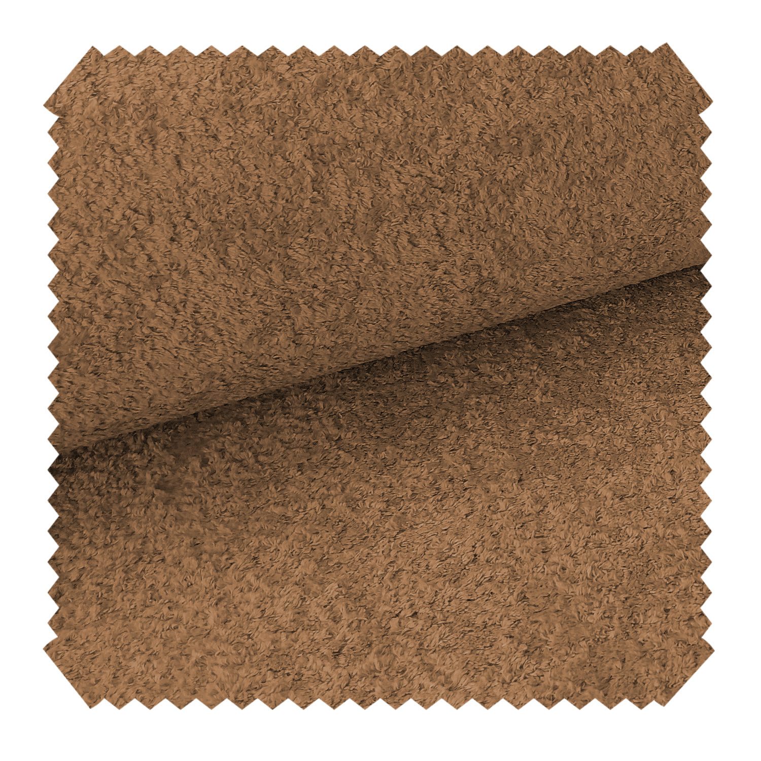 novely® Stoff MONIQUE Samtweicher Bouclé-Polsterstoff, Möbelstoff in Erdtönen, Schwer Entzündbar, Kuschelweich, Robust