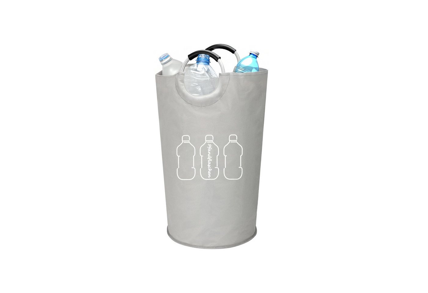 hausleben Flaschensammler Flaschensammler 90L – Faltbare Pfandtonne mit Aluminiumgriffen (Einzelartikel, 1 St., 1-teilig), 90L – faltbar – wasserabweisend