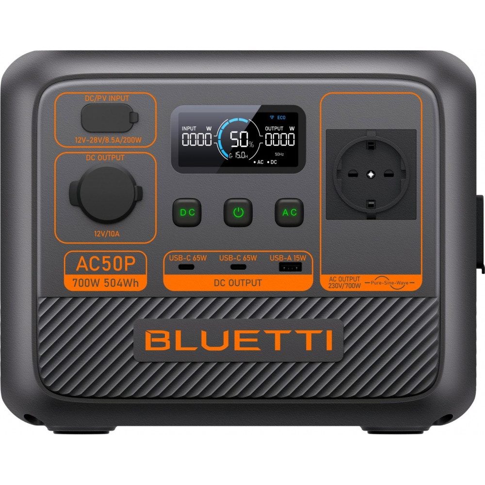 BLUETTI Powerstation BLUETTI AC50P-B-EU, Leicht und handlich