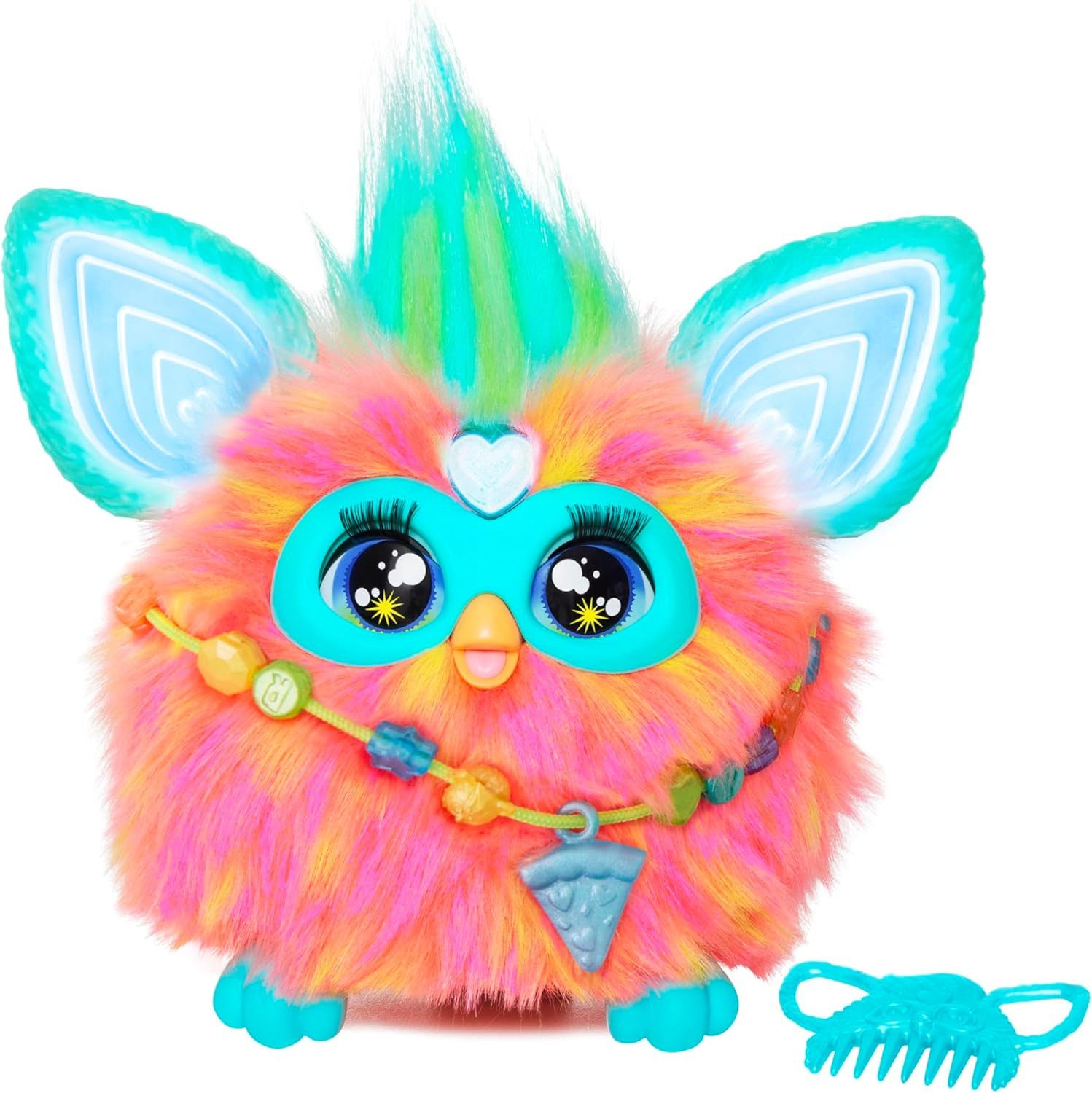 Hasbro Spielfigur Furby Coral Interaktives Plüschtier Deutsch reagiert auf Stimme 6+
