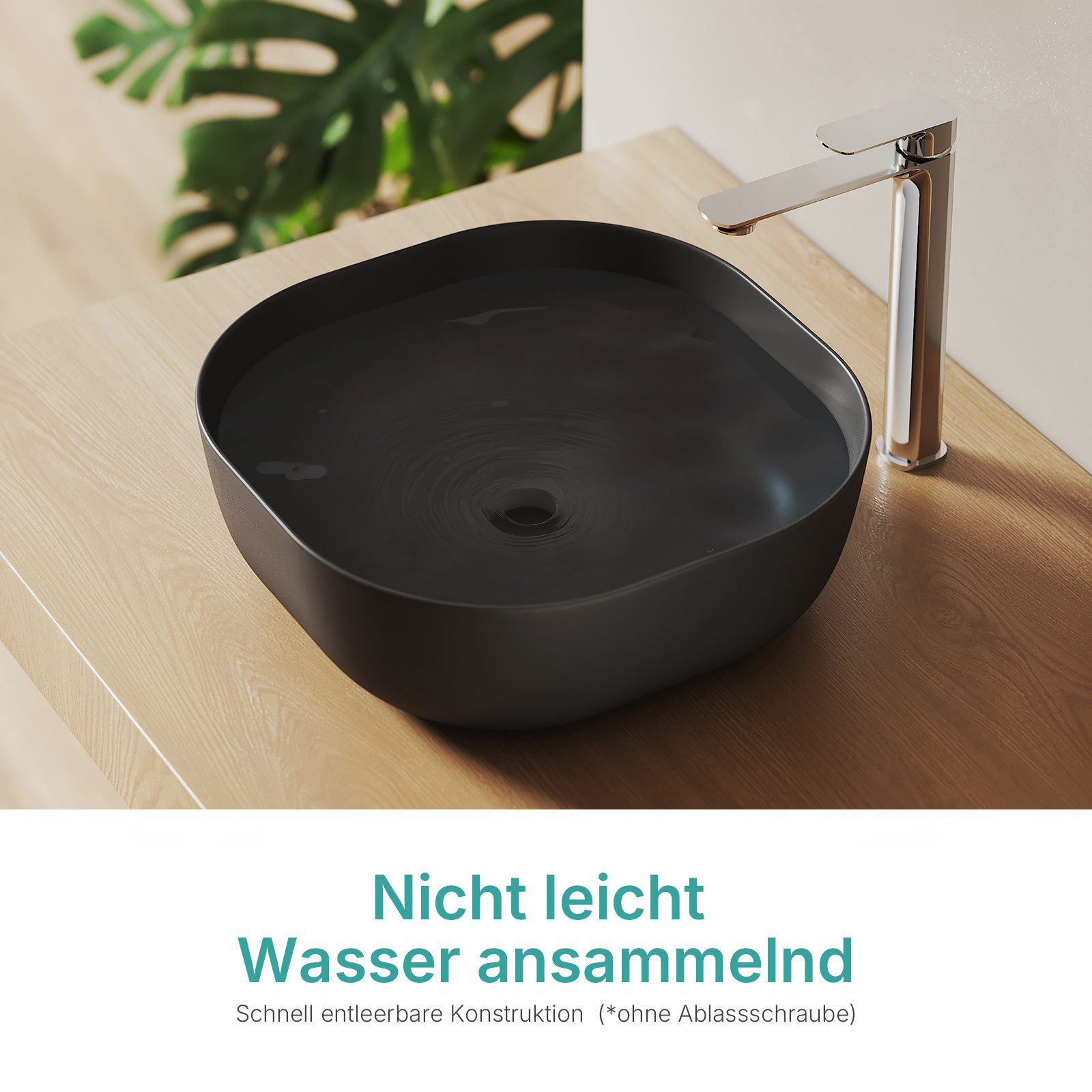 EMKE Aufsatzwaschbecken Aufsatzwaschbecken Keramik 41,5 cm oval quadratisch günstig online kaufen