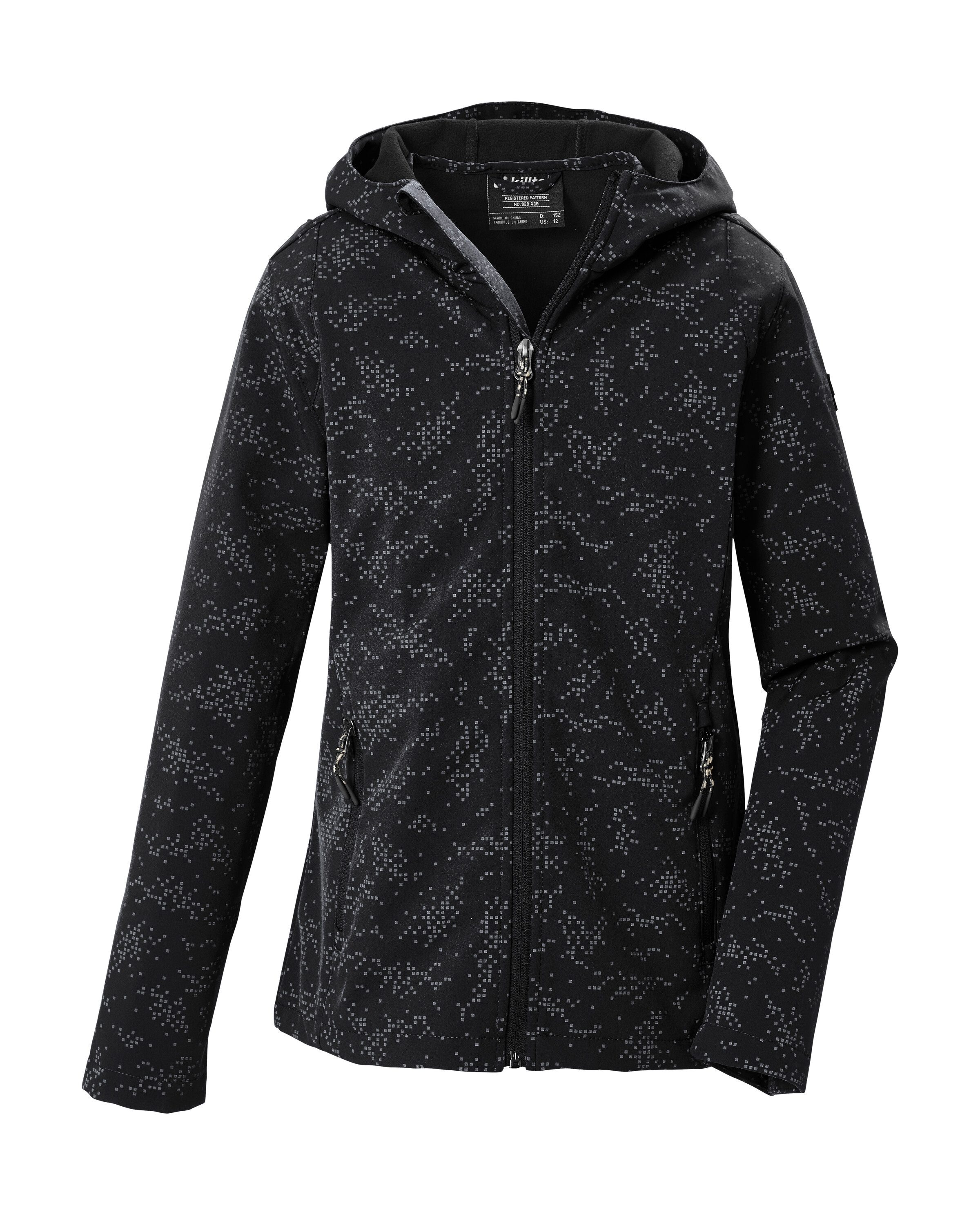 Killtec Softshelljacke KOW 165 GRLS SFTSHLL JCKT Winddichte, wasserabweisende Kinderjacke mit Fleece-Futter