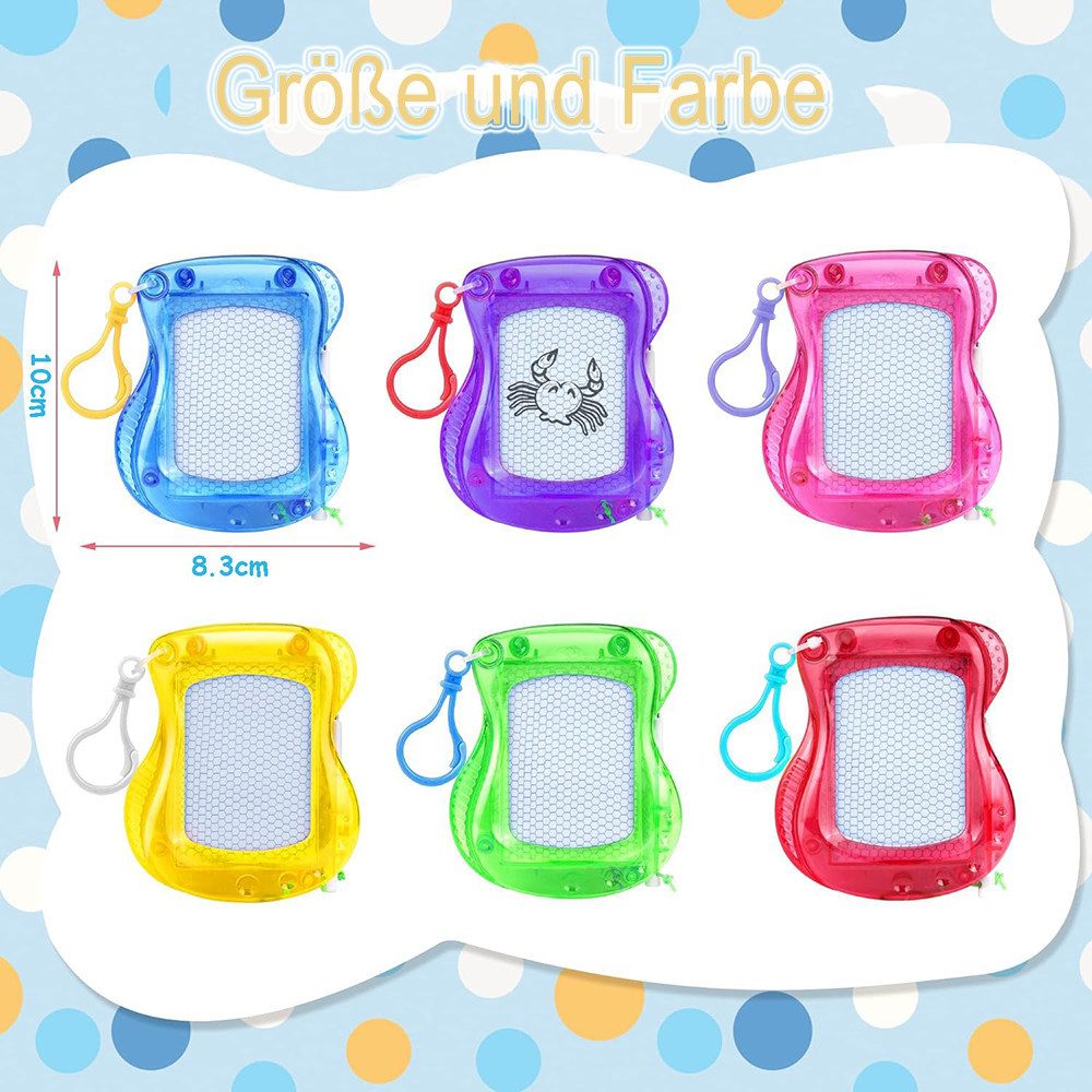 CLTYQ Zaubertafel Mitgebsel Kindergeburtstag Mini Maltafel Zaubertafel 12pcs, (12-tlg), Nützliche Gastgeschenke Kleinigkeiten Give Aways Tombola Preise – Bild 5 von 5