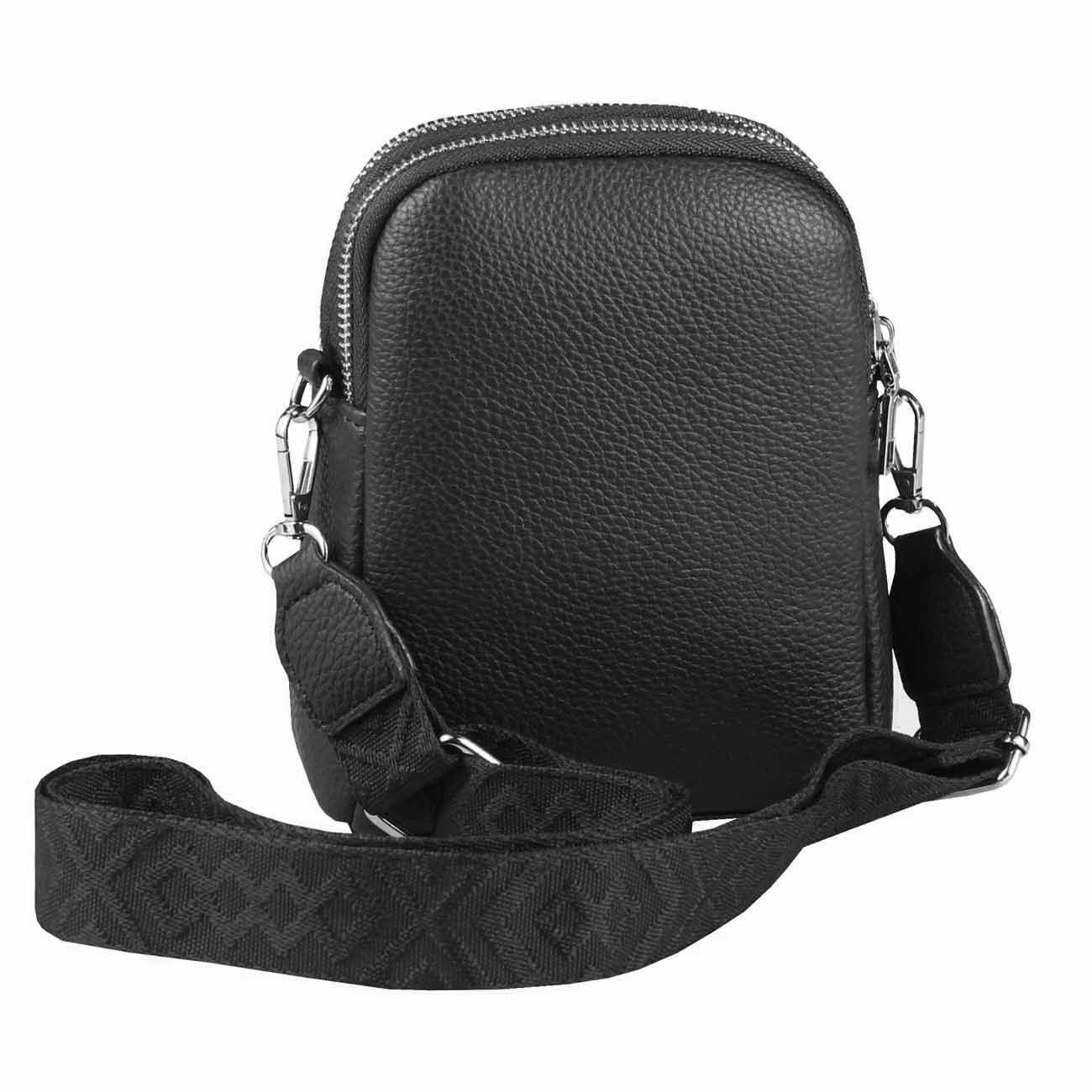 ITALYSHOP24 Schultertasche Damen Tasche Minibag Umhängetasche Geldbörse Handytasche Crossover, Brusttasche Bodybag Crossbody Hüfttasche Clutch leicht Gewicht