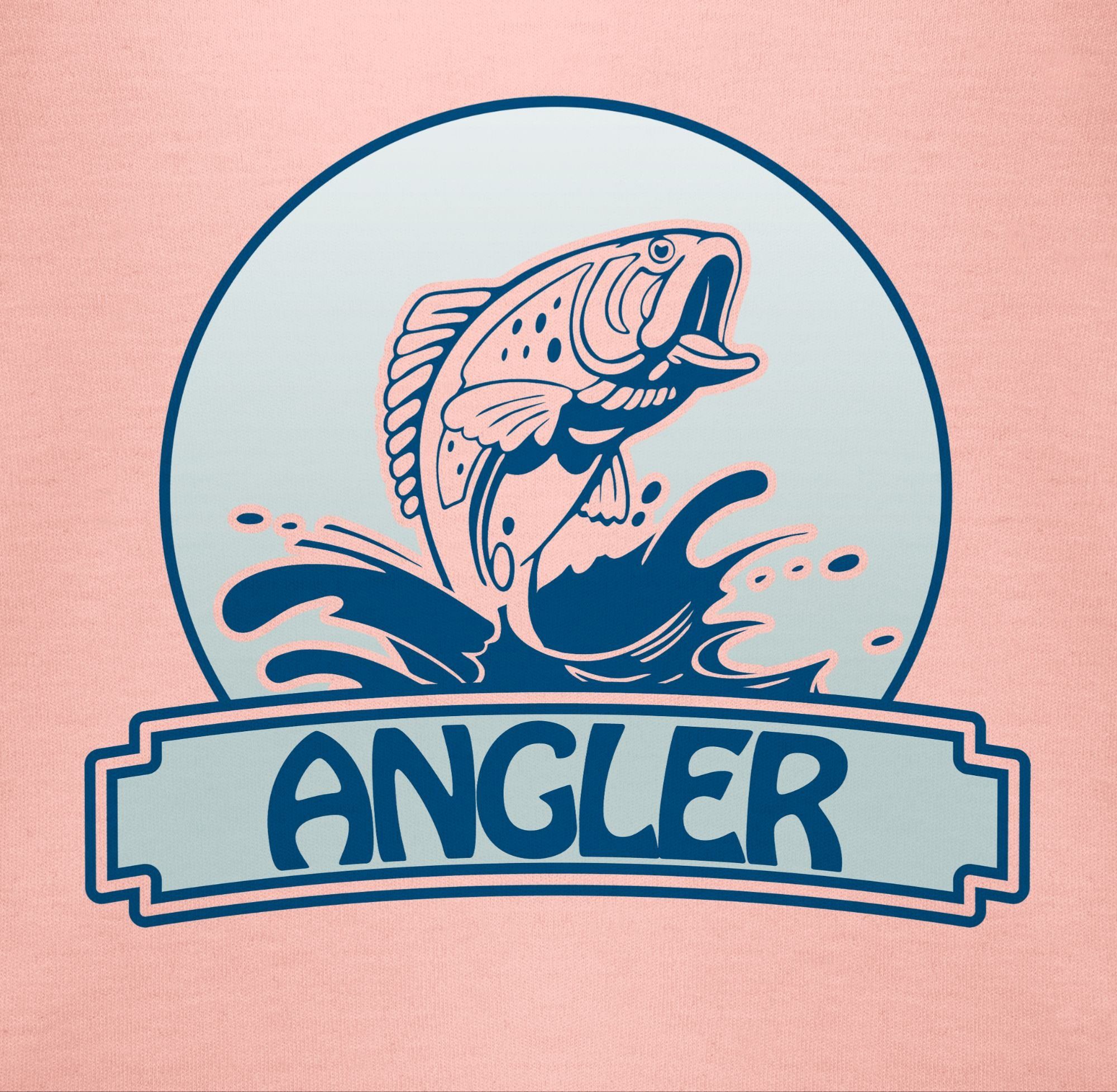 Bewegung Shirtbody Baby 3 Angler Button & Shirtracer Babyrosa Sport