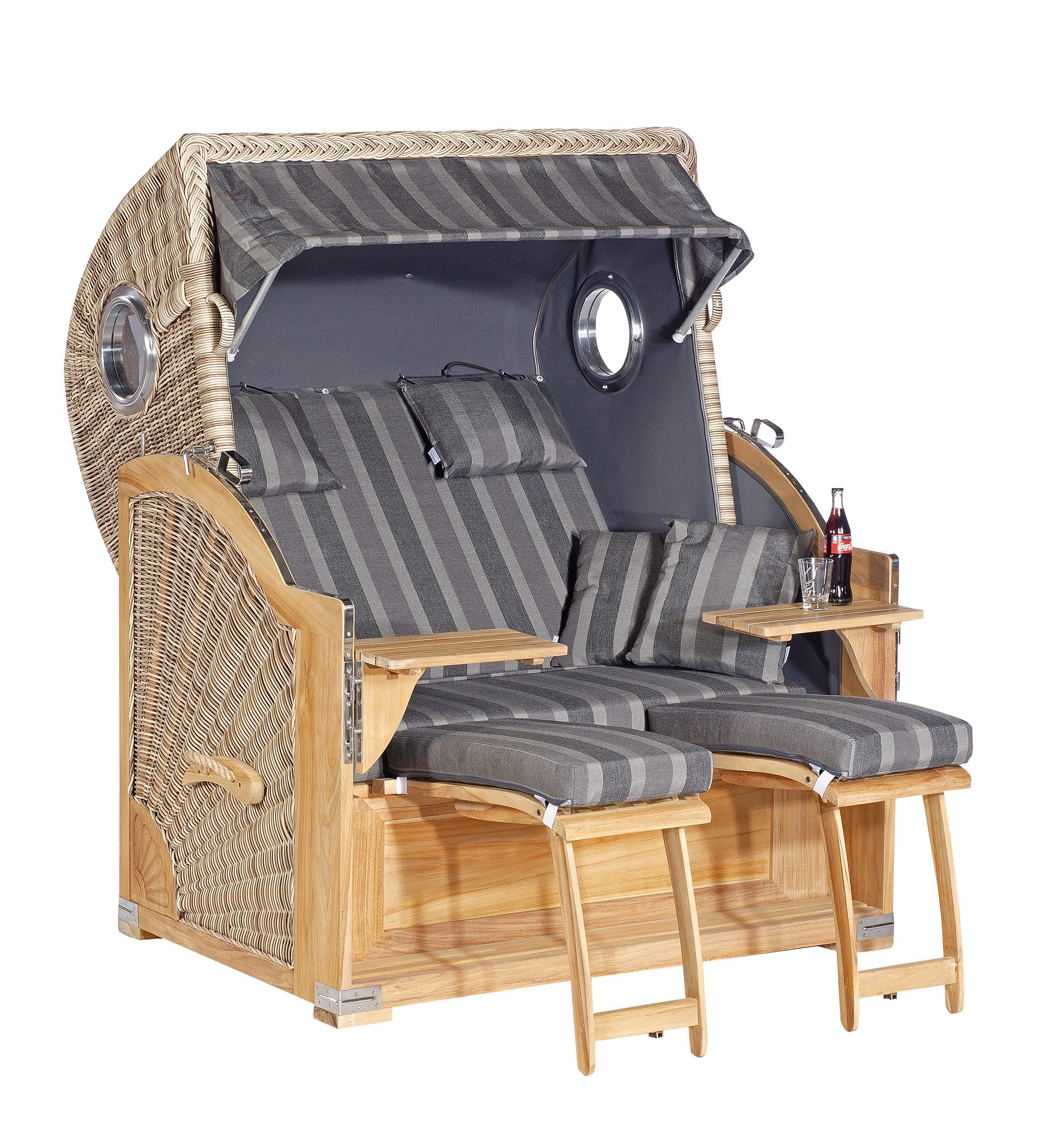 Strandkorb Rustikal 500 Plus Teak