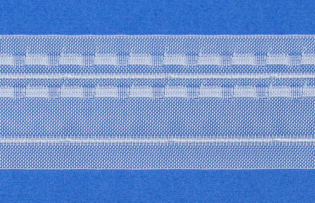 50mm L009, Universal Breite: Gardinenband, / - rewagi, Meter Vorhang transparent 1 Verkaufseinheit: /Farbe: Kräuselband, Gardine