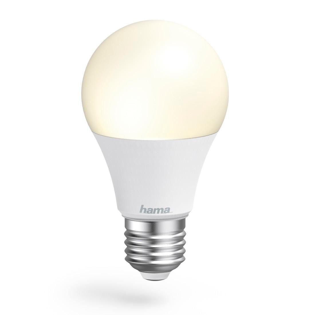 Hama »WLAN-LED-Lampe, E27, 10W, dimmbar, Birne, für Sprach-/App-Steuerung, Weiß« Smarte Lampe, Lichtfarbe: Warmweiß bis Tageslicht Farbtemperatur: 2700 - 6500 K Dimmbar: Ja Lampen Sockel: E 27-Otto