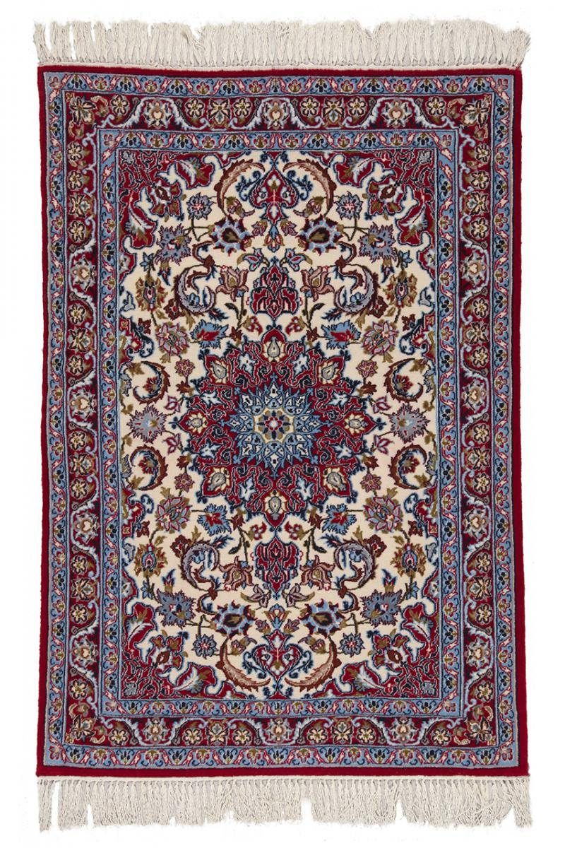 6 mm Handgeknüpfter Höhe: Orientteppich Nain Seidenkette 71x101 Isfahan Trading, rechteckig, Sherkat Orientteppich,