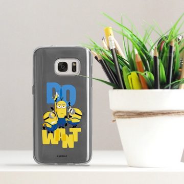 DeinDesign Handyhülle Minions Banane Film Minions Do Want, Samsung Galaxy S7 Silikon Hülle Bumper Case Handy Schutzhülle