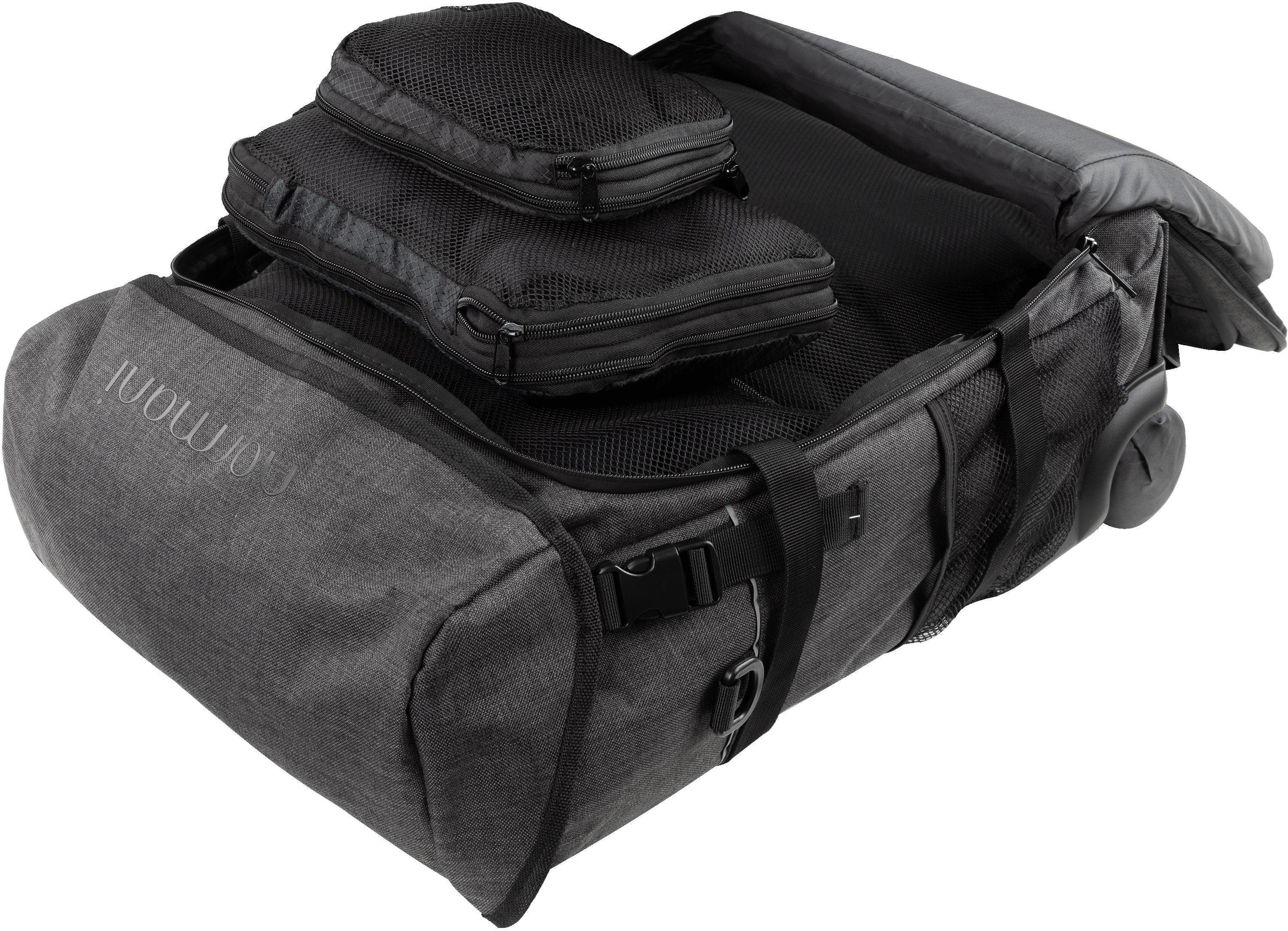 normani mit Volumen Boardgepäck Rollen Rucksack-Trolley 37 Kleidertaschen, Handgepäck Reisetasche mit Liter