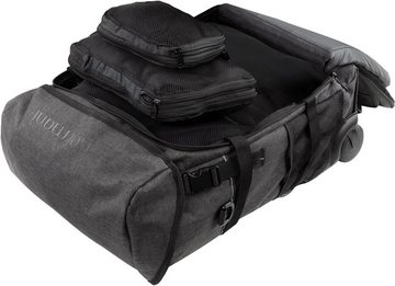 normani Reisetasche Rucksack-Trolley Handgepäck mit Kleidertaschen, Boardgepäck mit Rollen 37 Liter Volumen