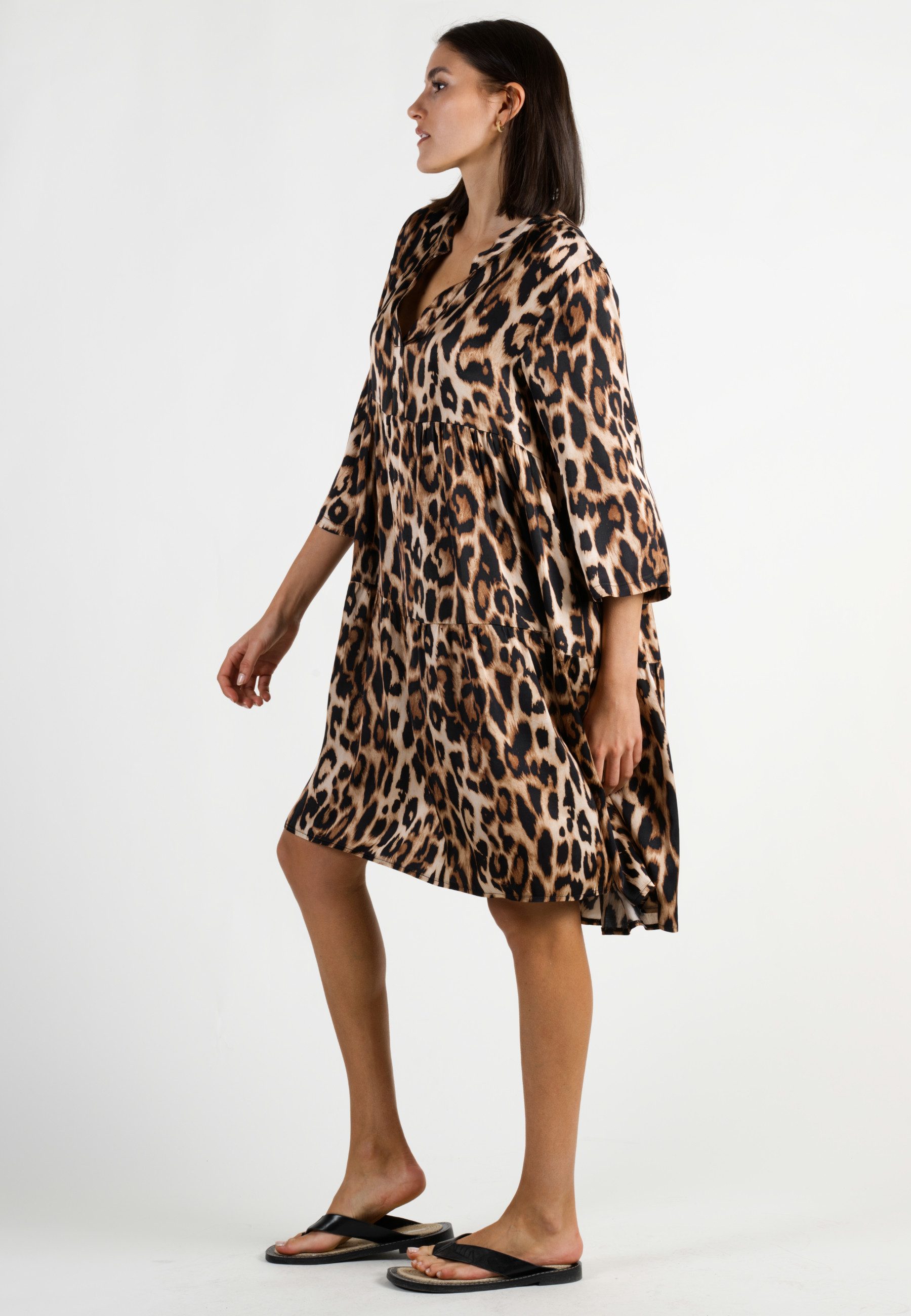 Andijamo-Fashion Tunikakleid WILD CAT EDELSATIN günstig online kaufen