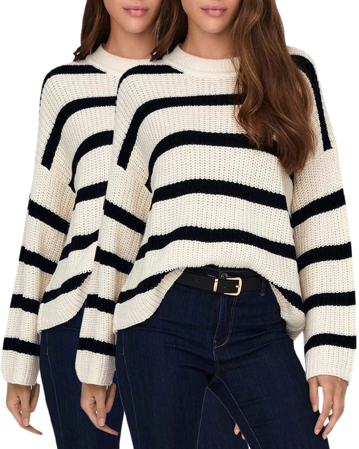 Jaquelin de Young Strickpullover Streifen Pullover günstig online kaufen