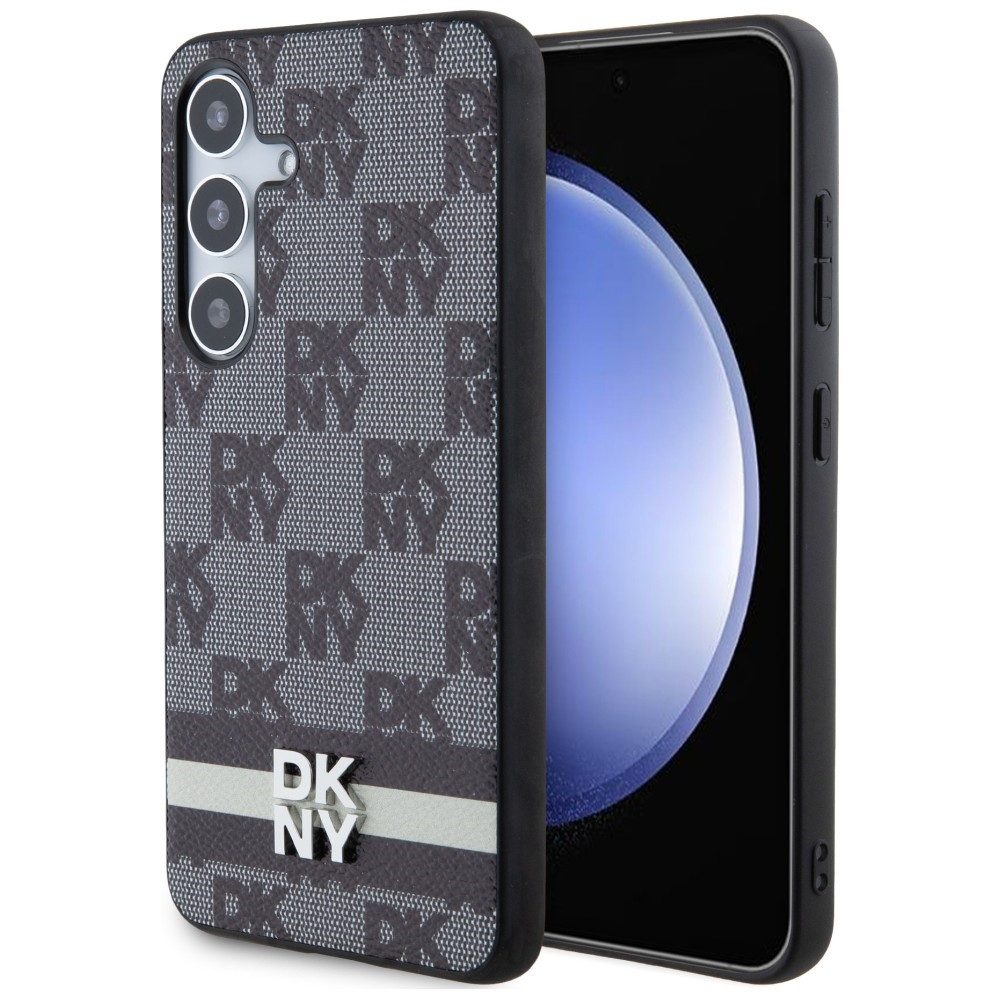 DKNY Handyhülle Schutzhülle Backcover, Kariertes Monogrammmuster, schlanke Passform